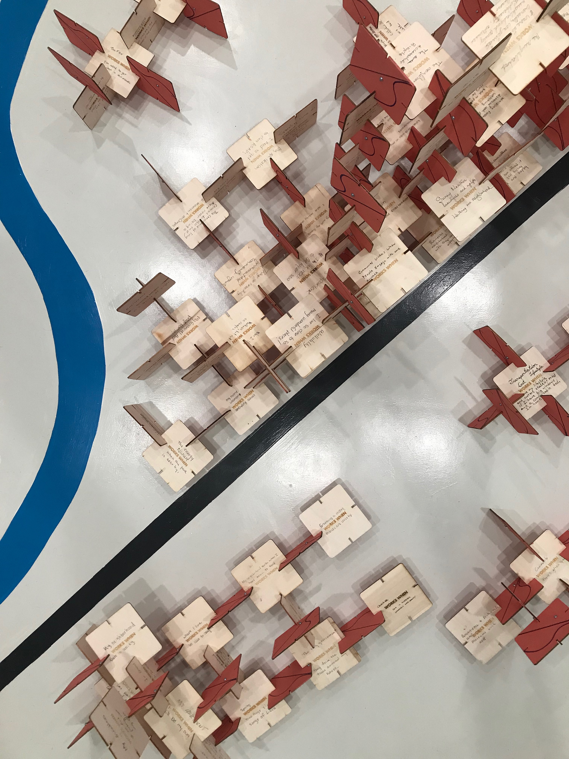 Installation floor map detail from above