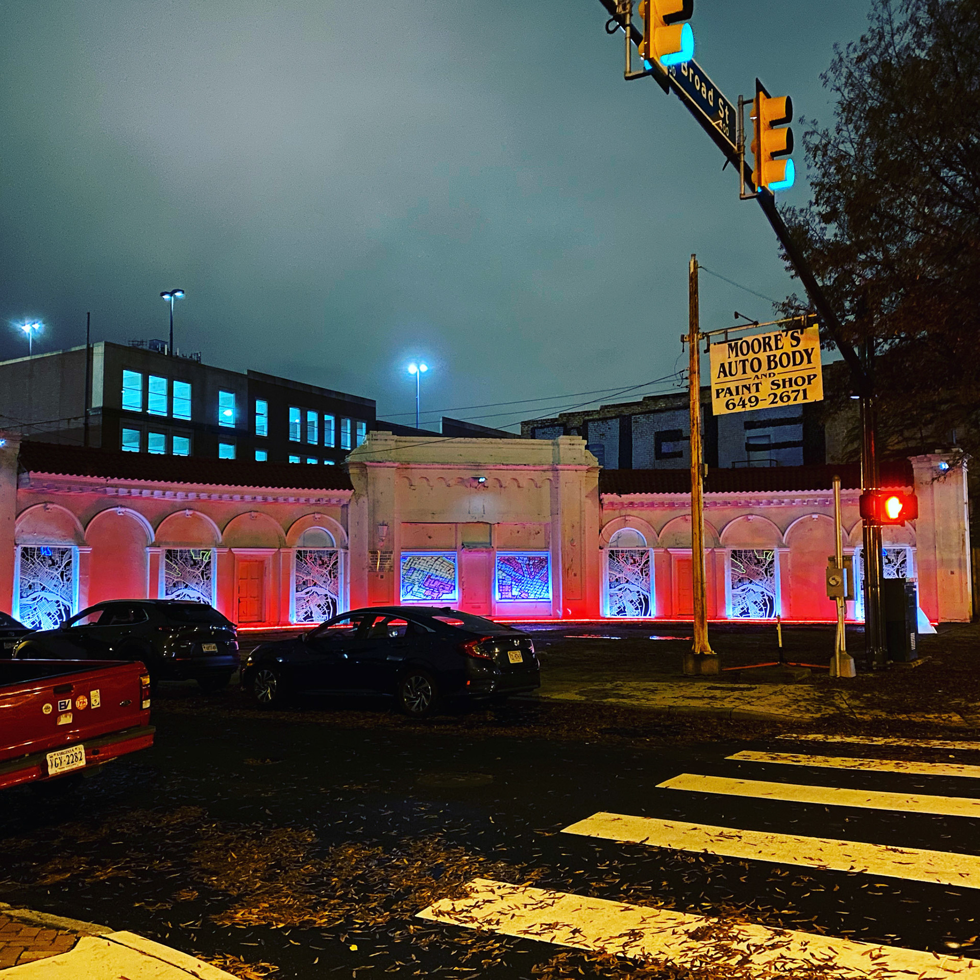 Located Downtown at historic Moore's Auto Body in the heart of redlining in Richmond in the 1920s.