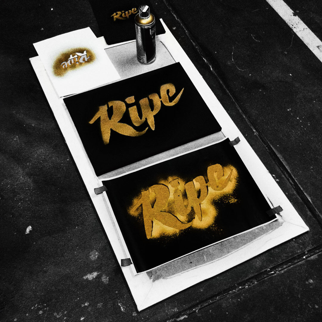 AVPerth Gold Ripe Spraycan Art