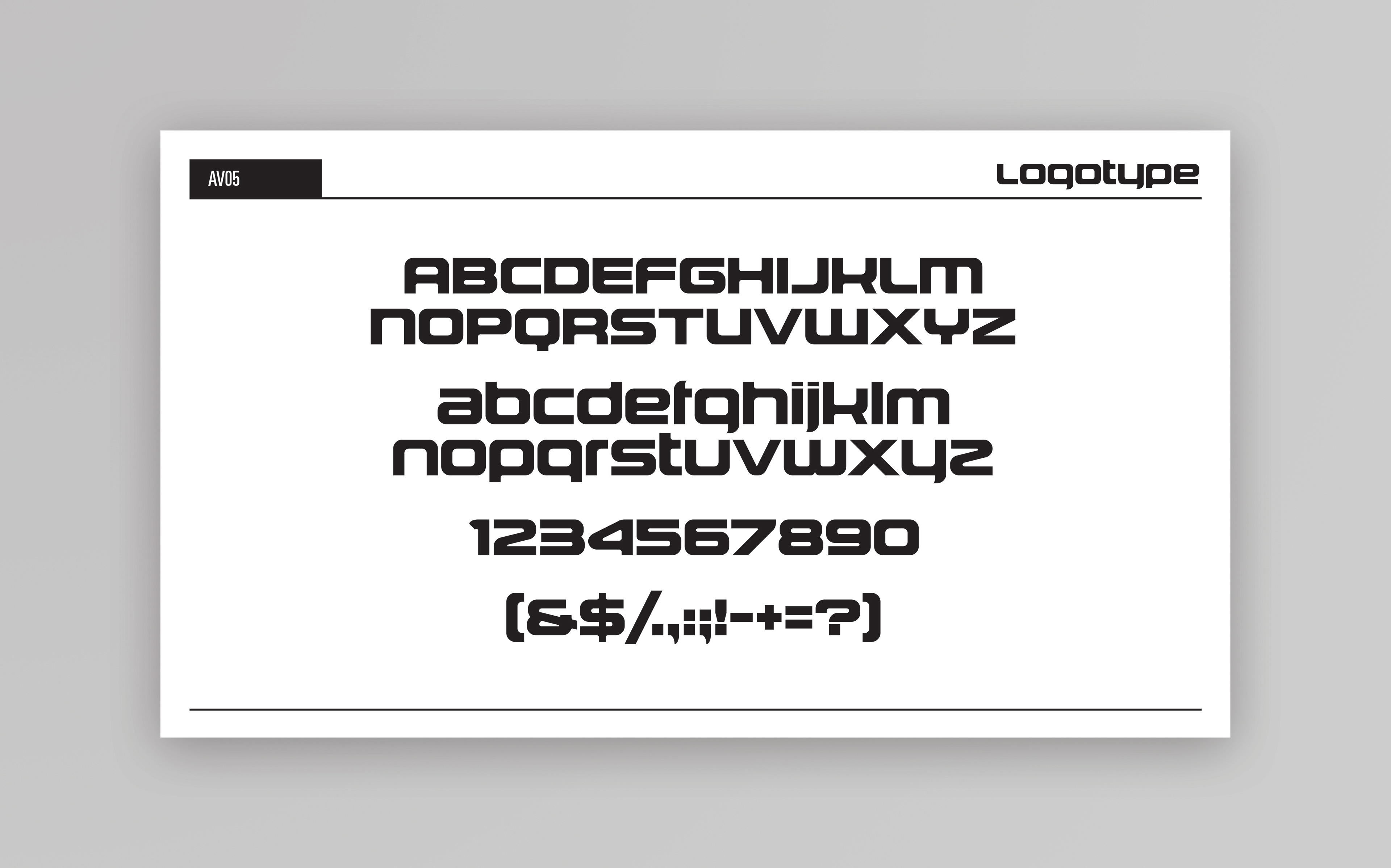 AVPerth Logotype Typeface Font