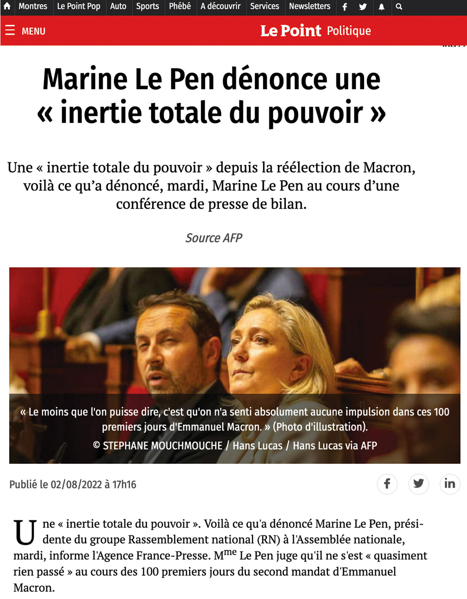 Le Point politique