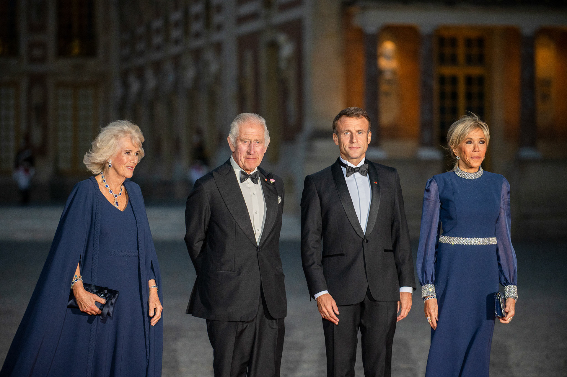 Charles III Roi d'Angleterre, Emmanuel Macron et leurs épouses, Versailles