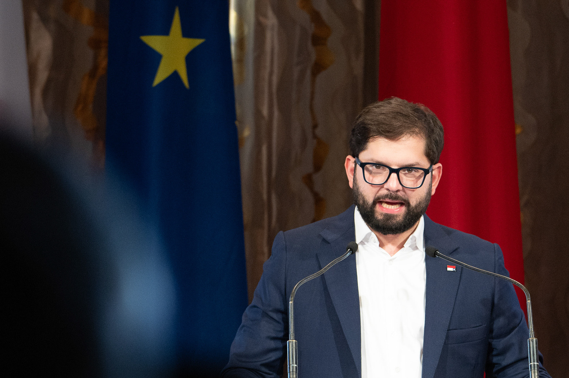 Gabriel Boric, président du Chili, Hôtel de Ville de Paris