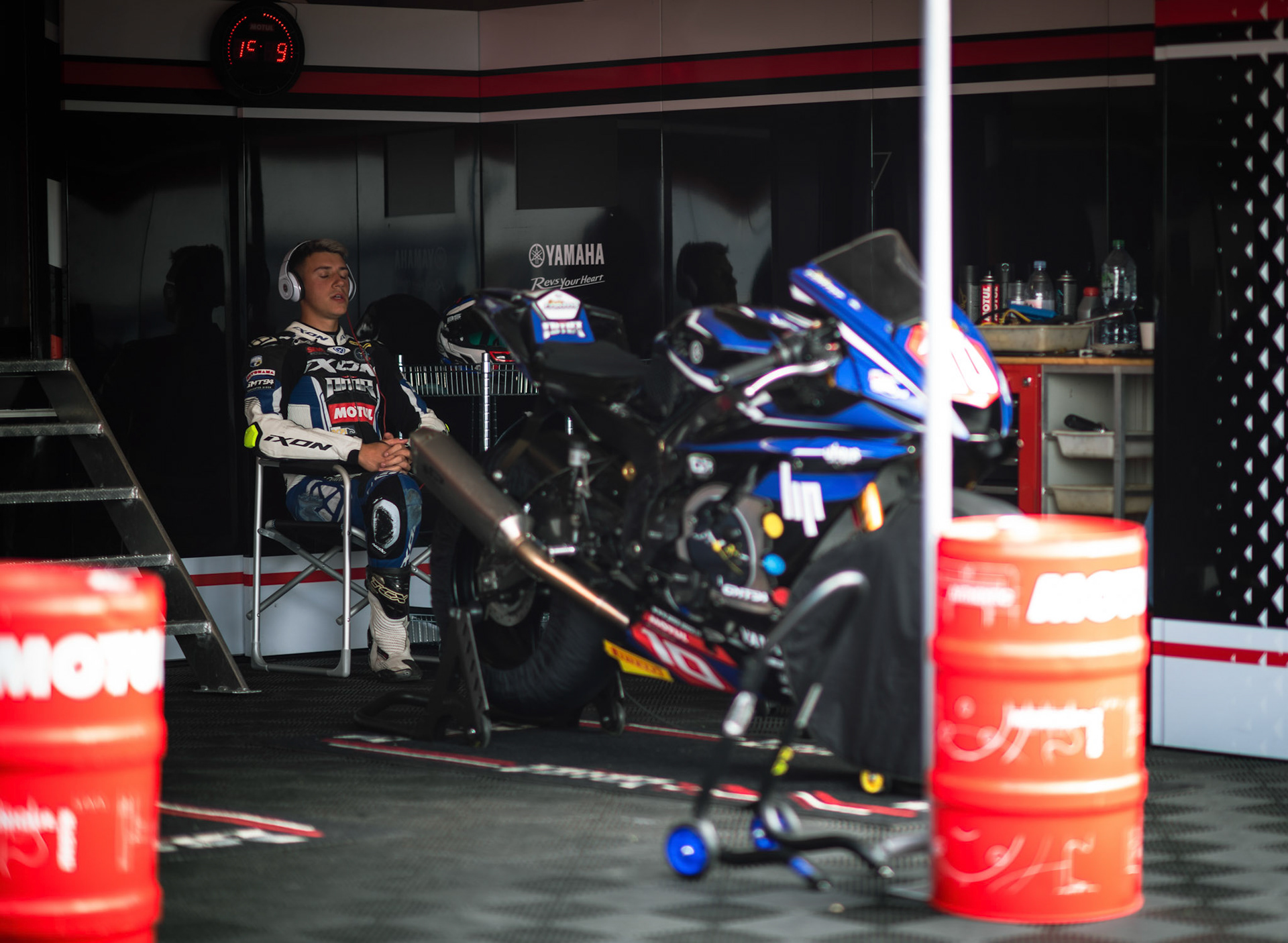 Rentrer dans une course, Team Yamaha