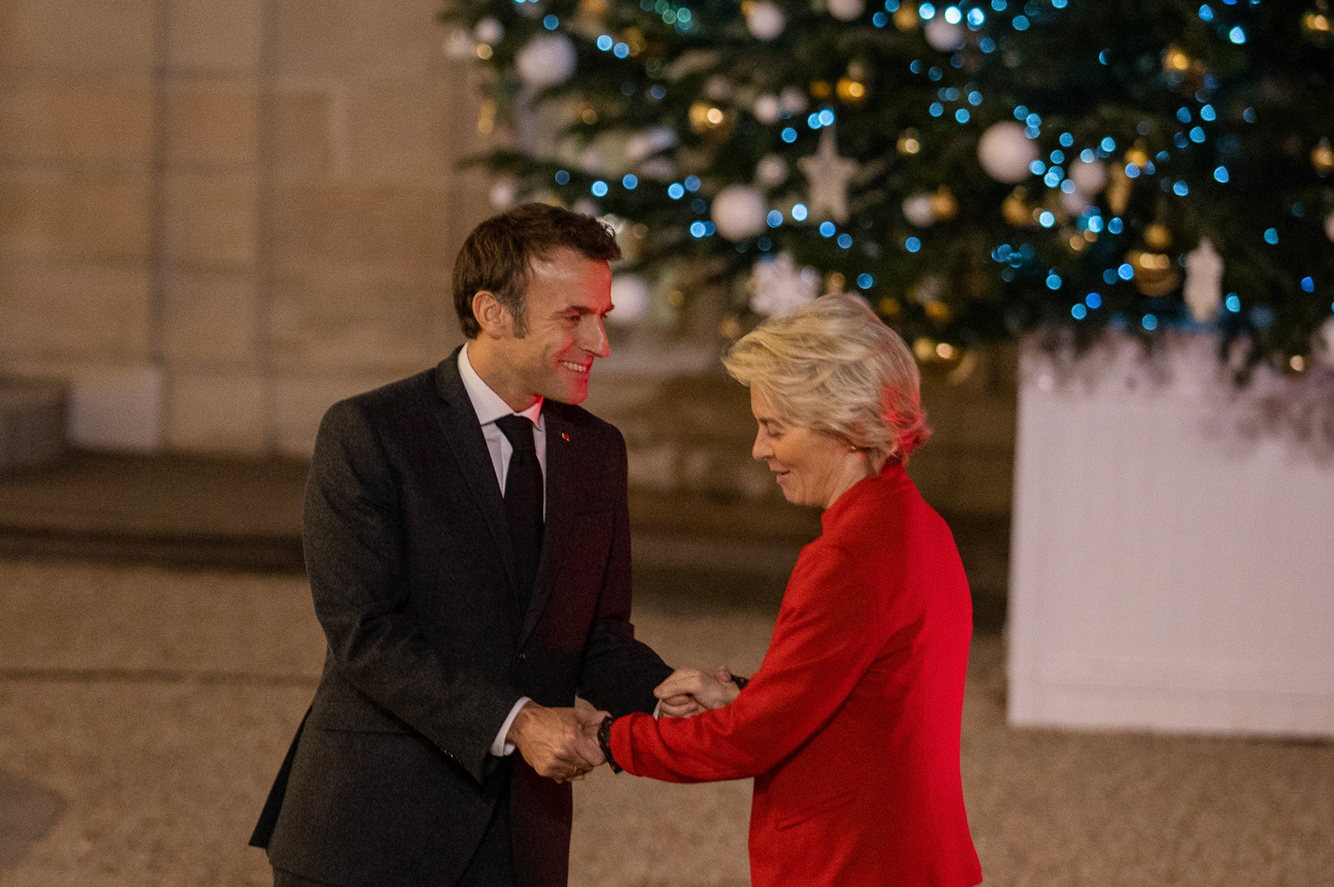 Emmanuel Macron, U. Von der Leyen, Palais de l'Elysée