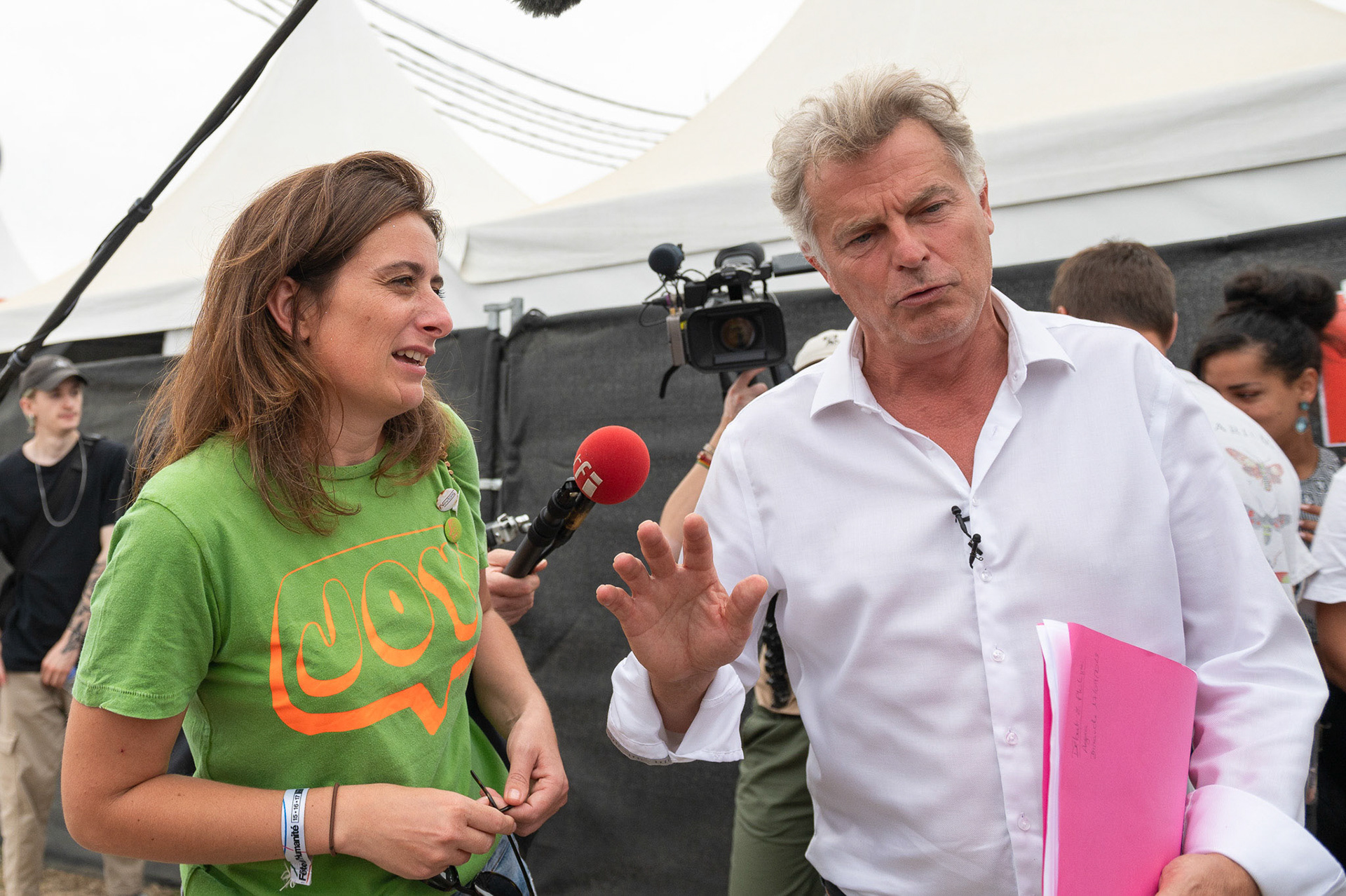 Fabien Roussel et Marine Tondelier, Fête de l'Humanité