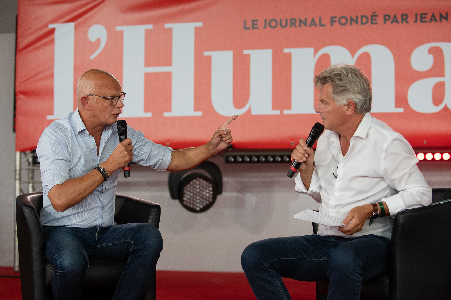 Edouard Philippe et Fabien Roussel, Fête de l'Humanité