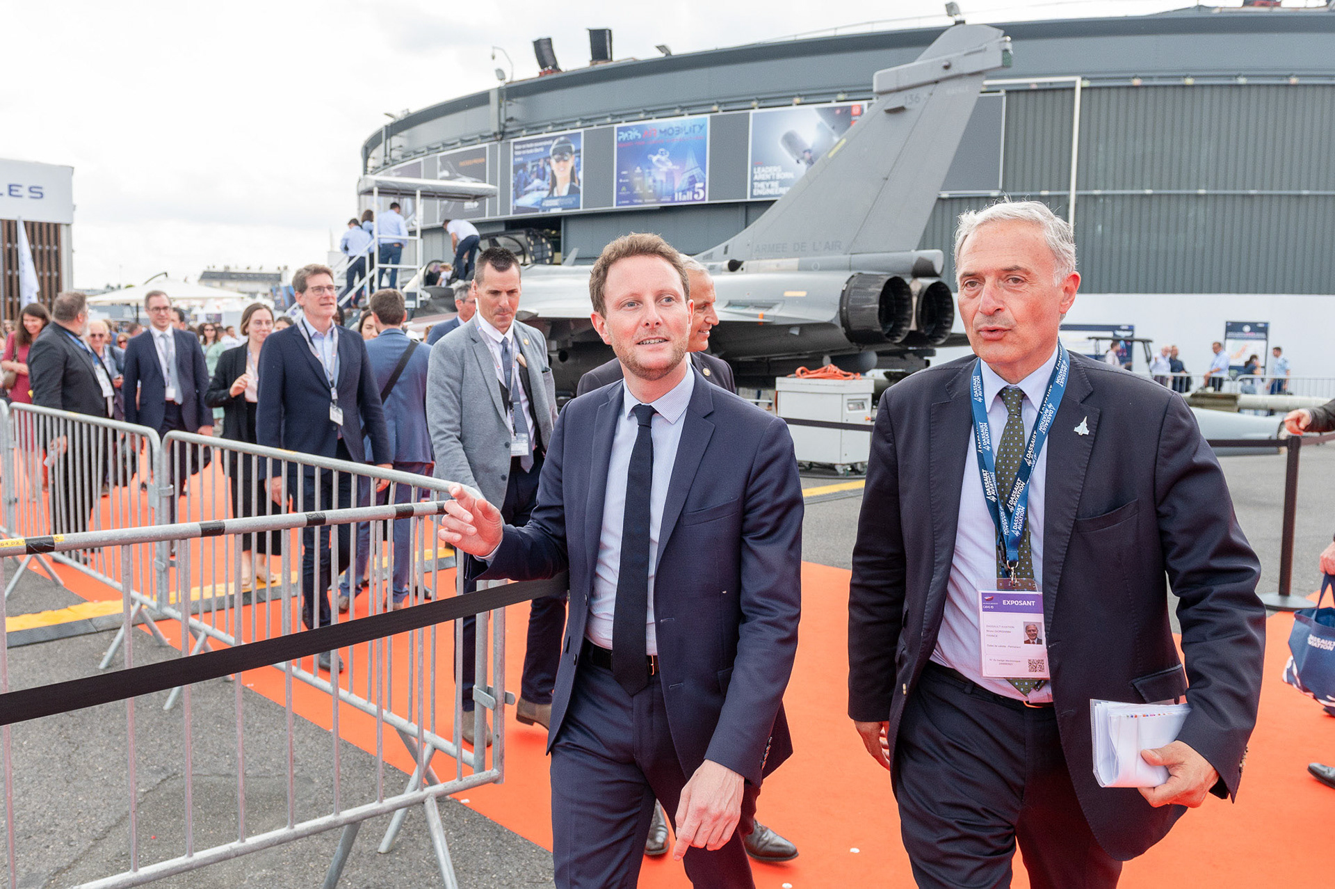 Clément Beaune, ministre des Transports, stand Dassault Salon du Bourget