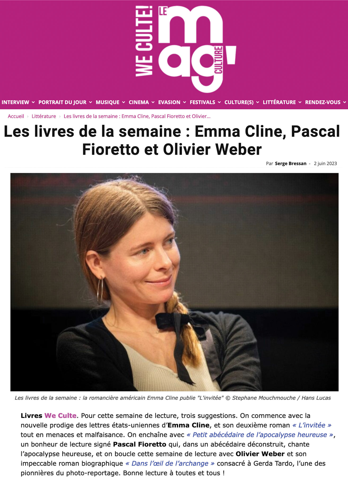 We Culte ! Le Mag Culture