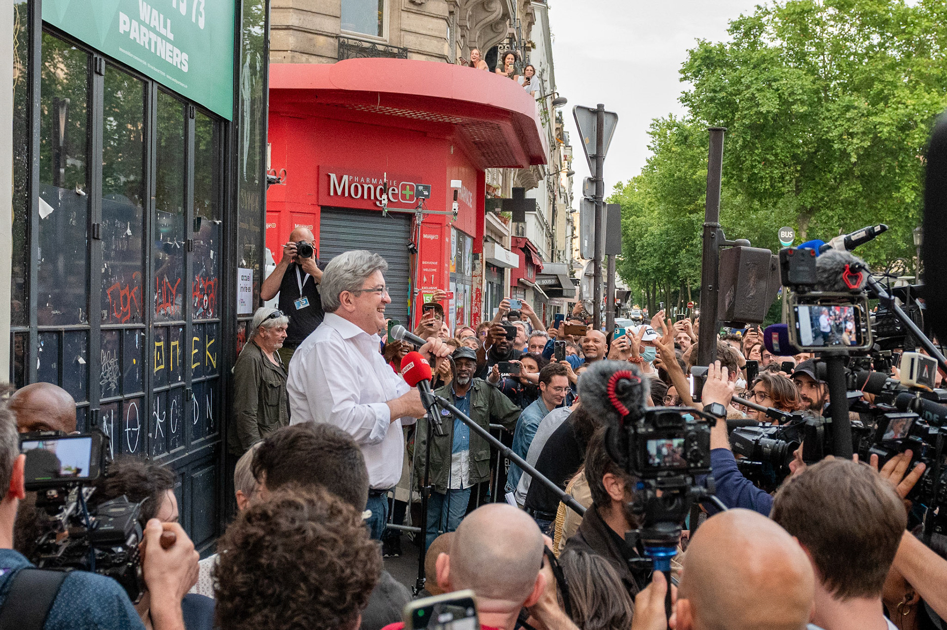 Jean-Luc Mélenchon, soirée électorale Législatives, Elysée Montmartre