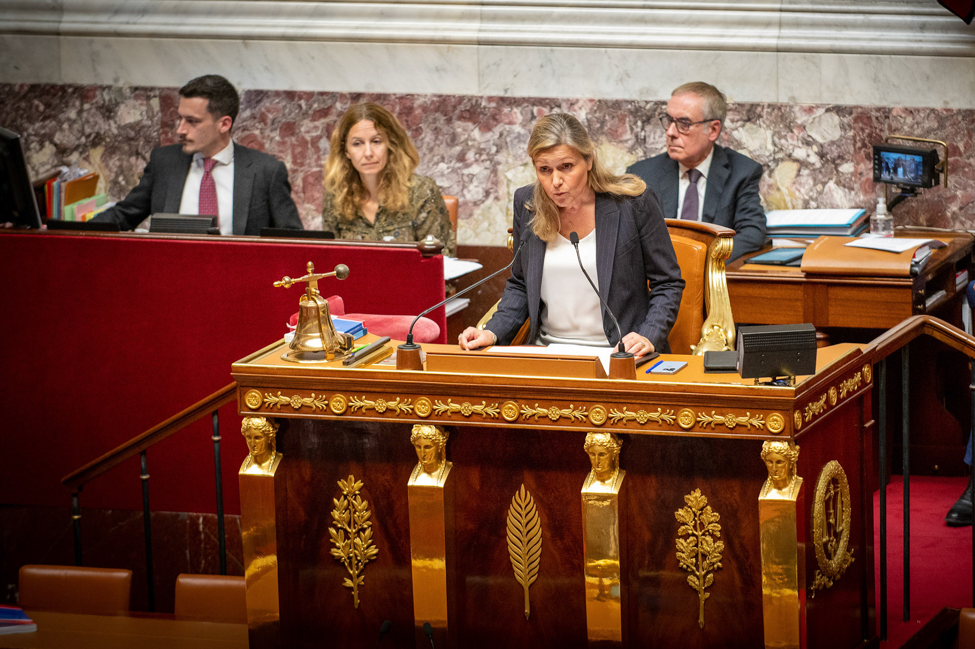 Yaël Braun-Pivet, présidente de l'Assemblée Nationale, Palais Bourbon