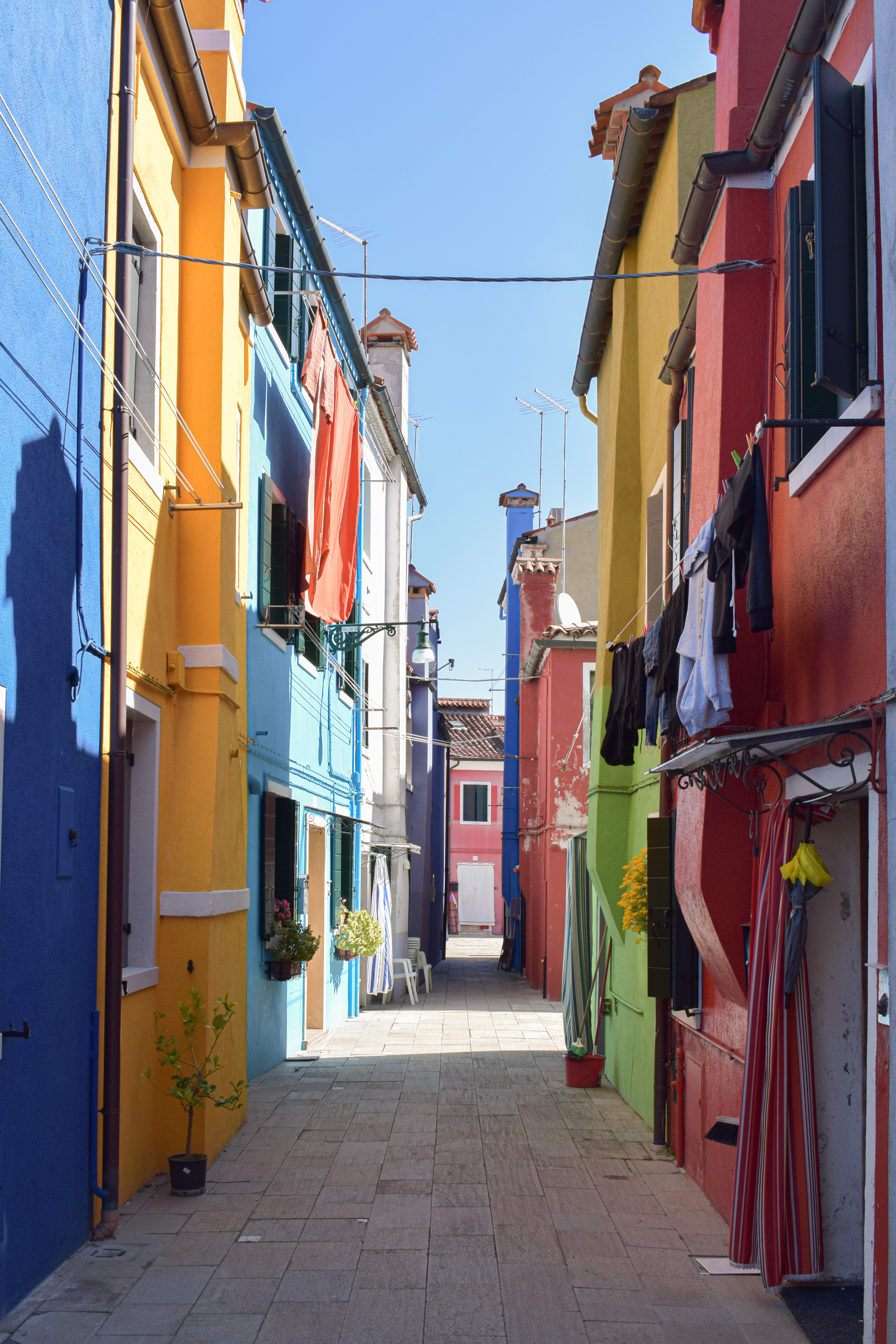 Alley. Burano, Italy