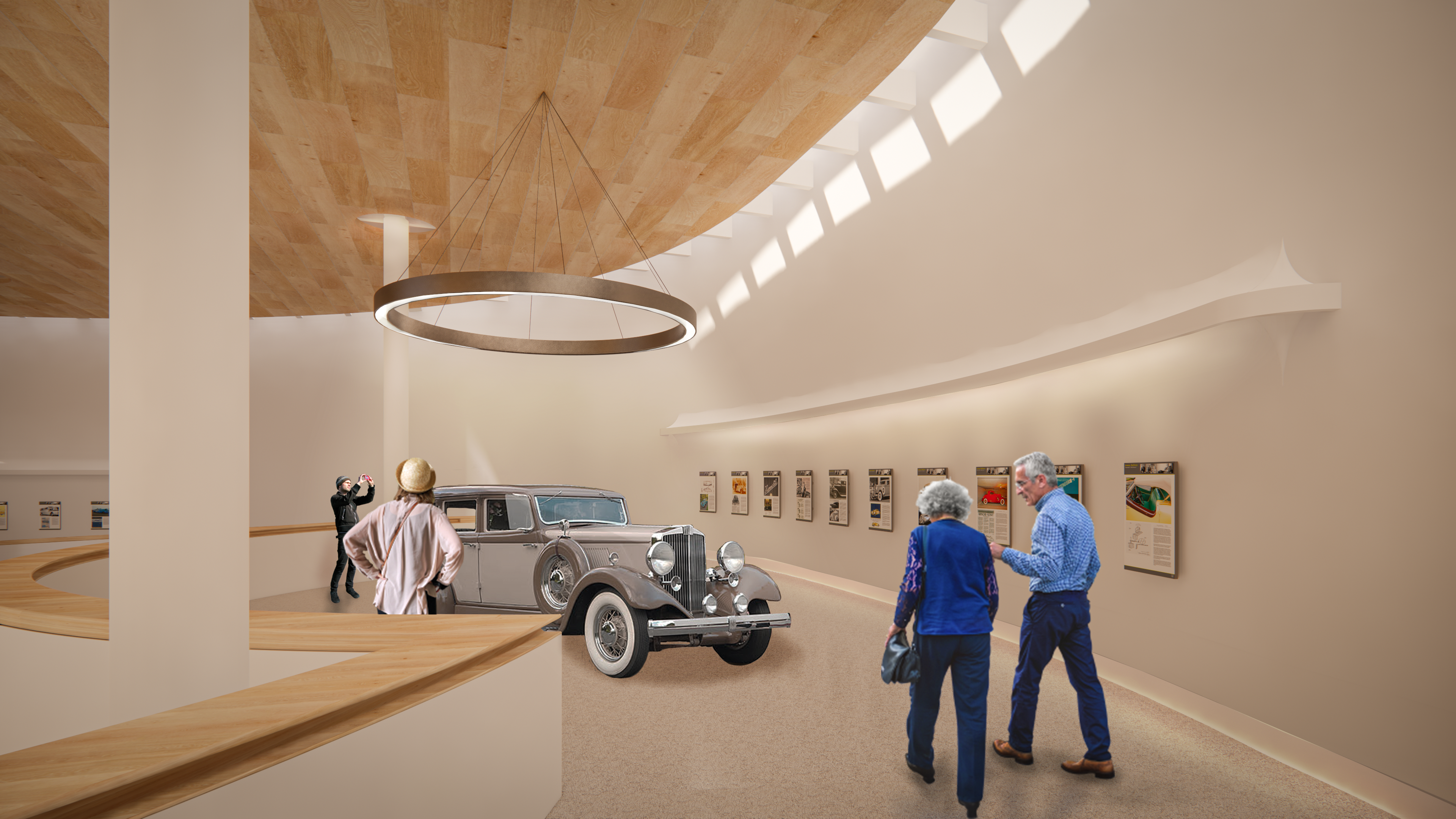 Rendering of Hupmobile Exhibit