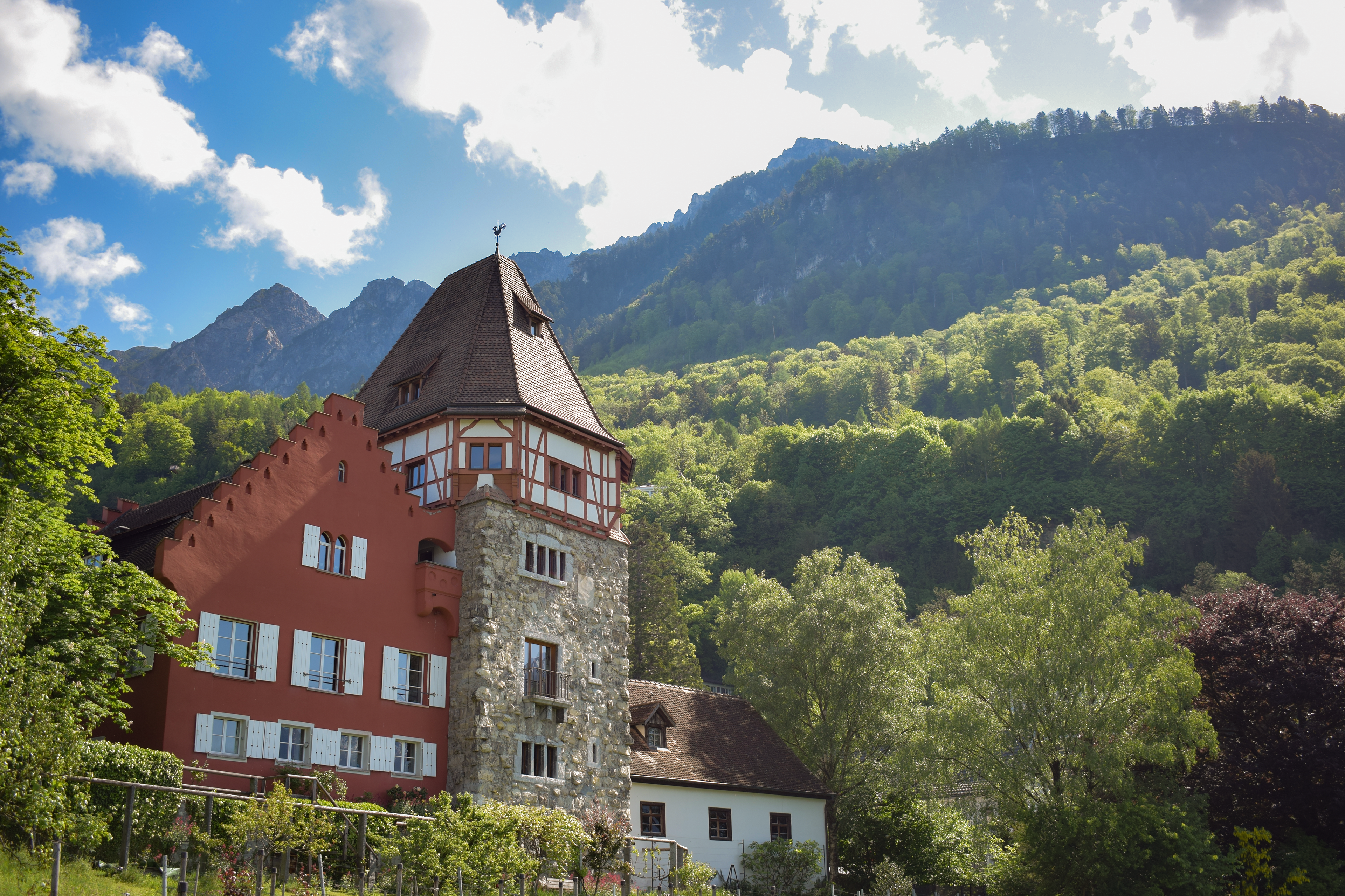 House in the mountains. Liechtenstein