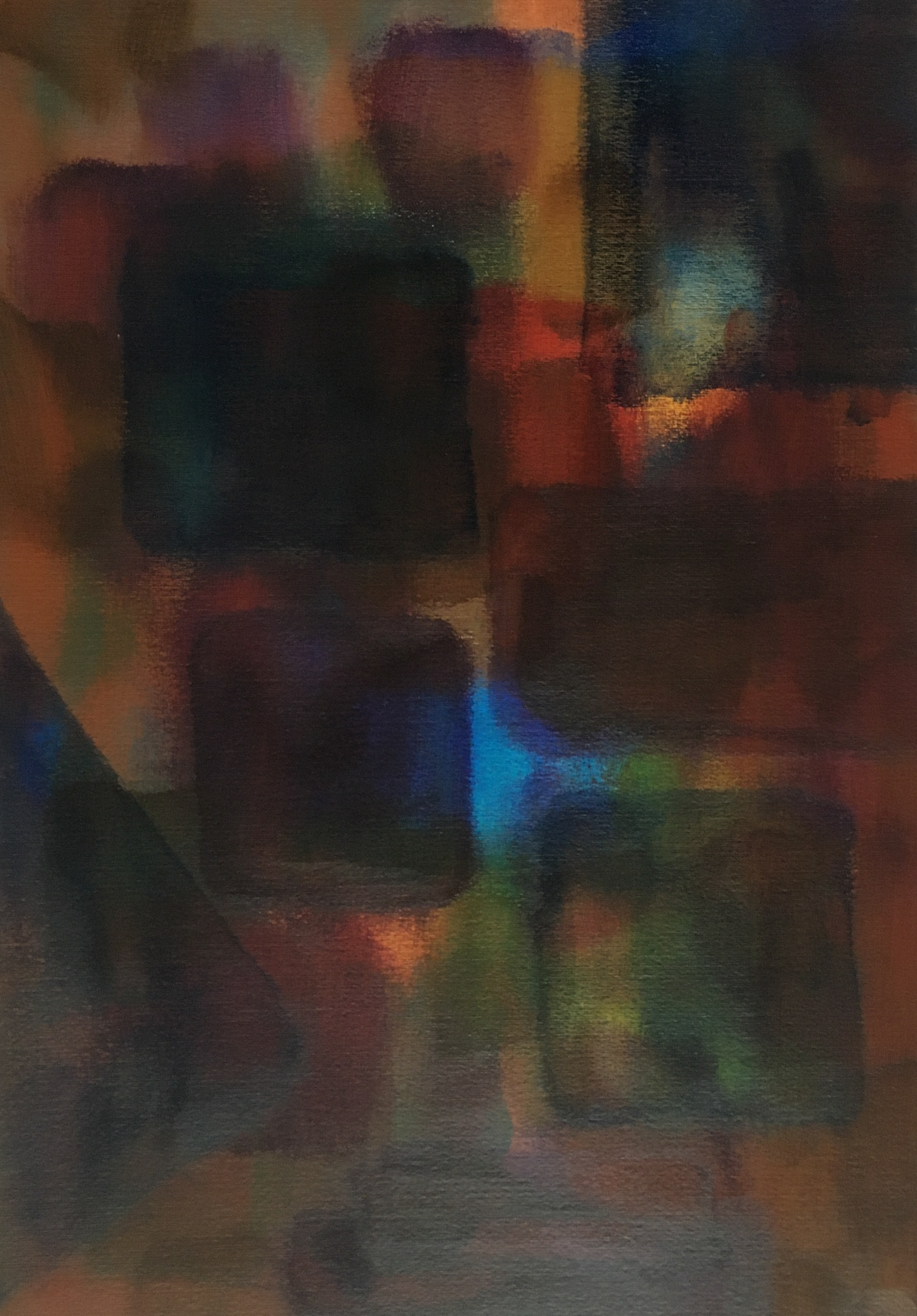 untitled, acrylic on paper, 35x75