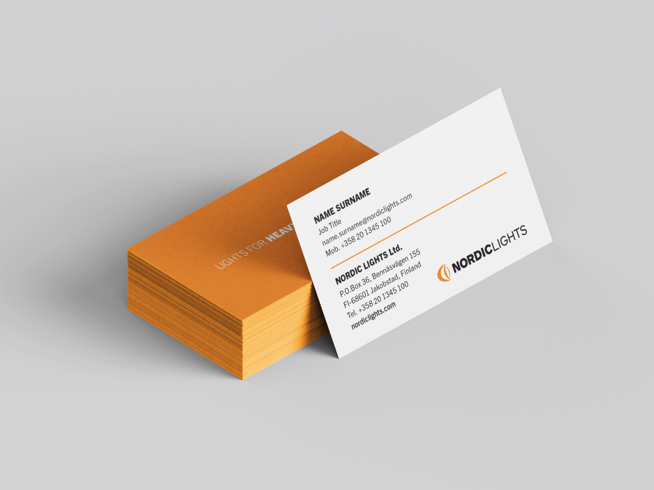 Company business card design