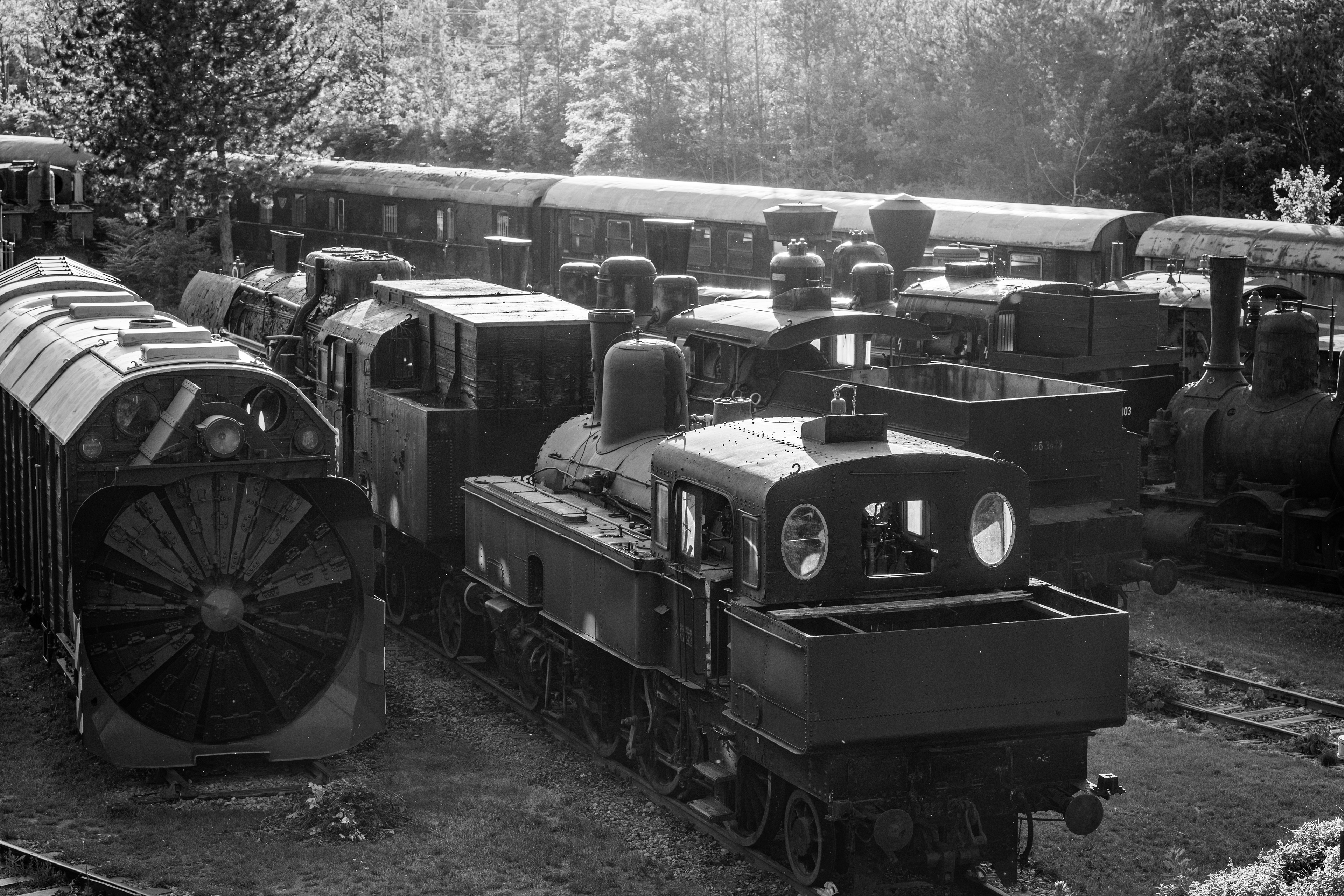 Outdoor area at the turntable