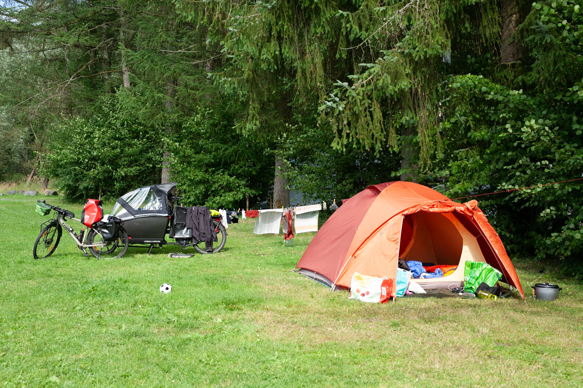 Nous avons eu beaucoup de place pour nous installer