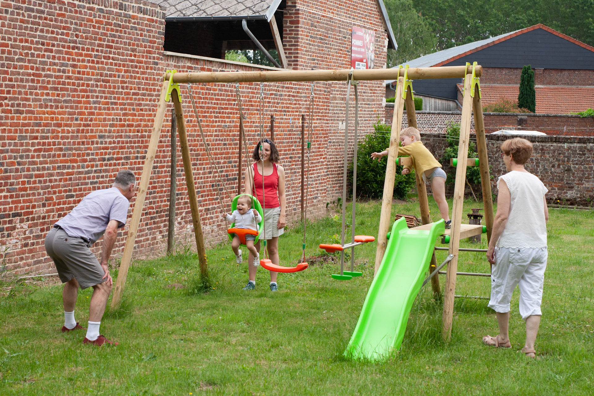 Inauguration de la balançoire