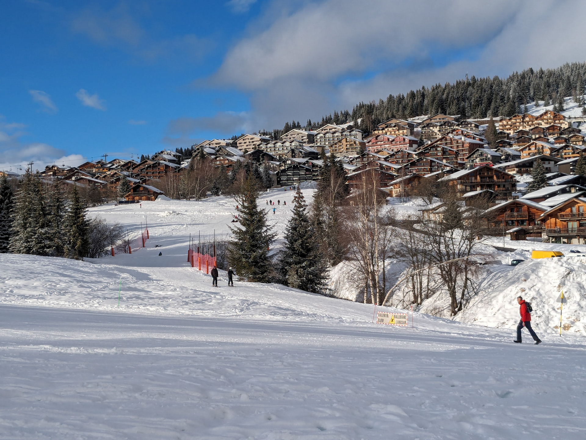 Finalement c'est bien aussi de faire les pistes à pieds et en luge