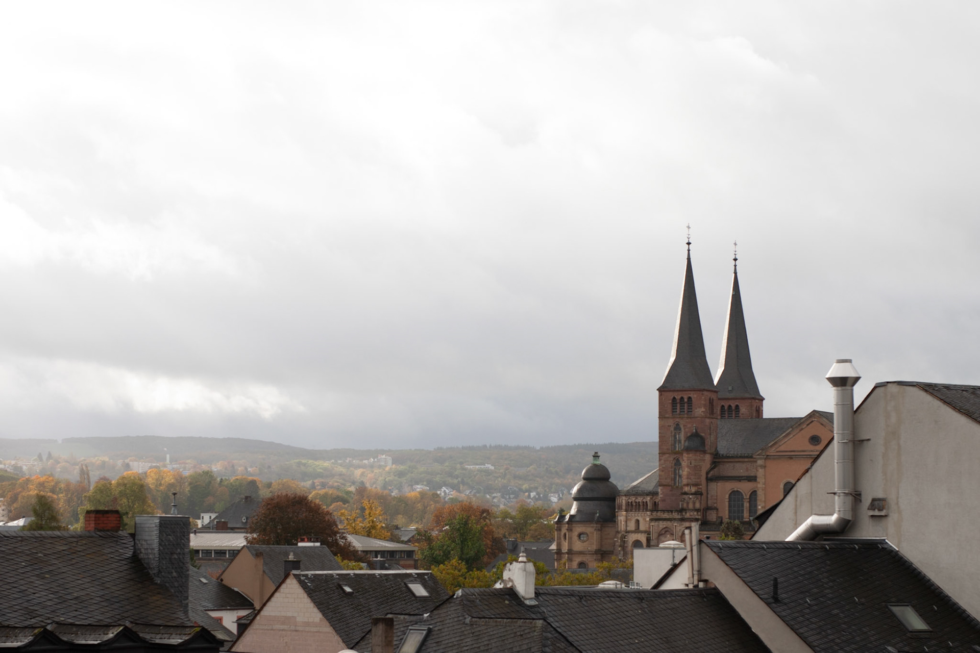 La ville de Trèves en automne