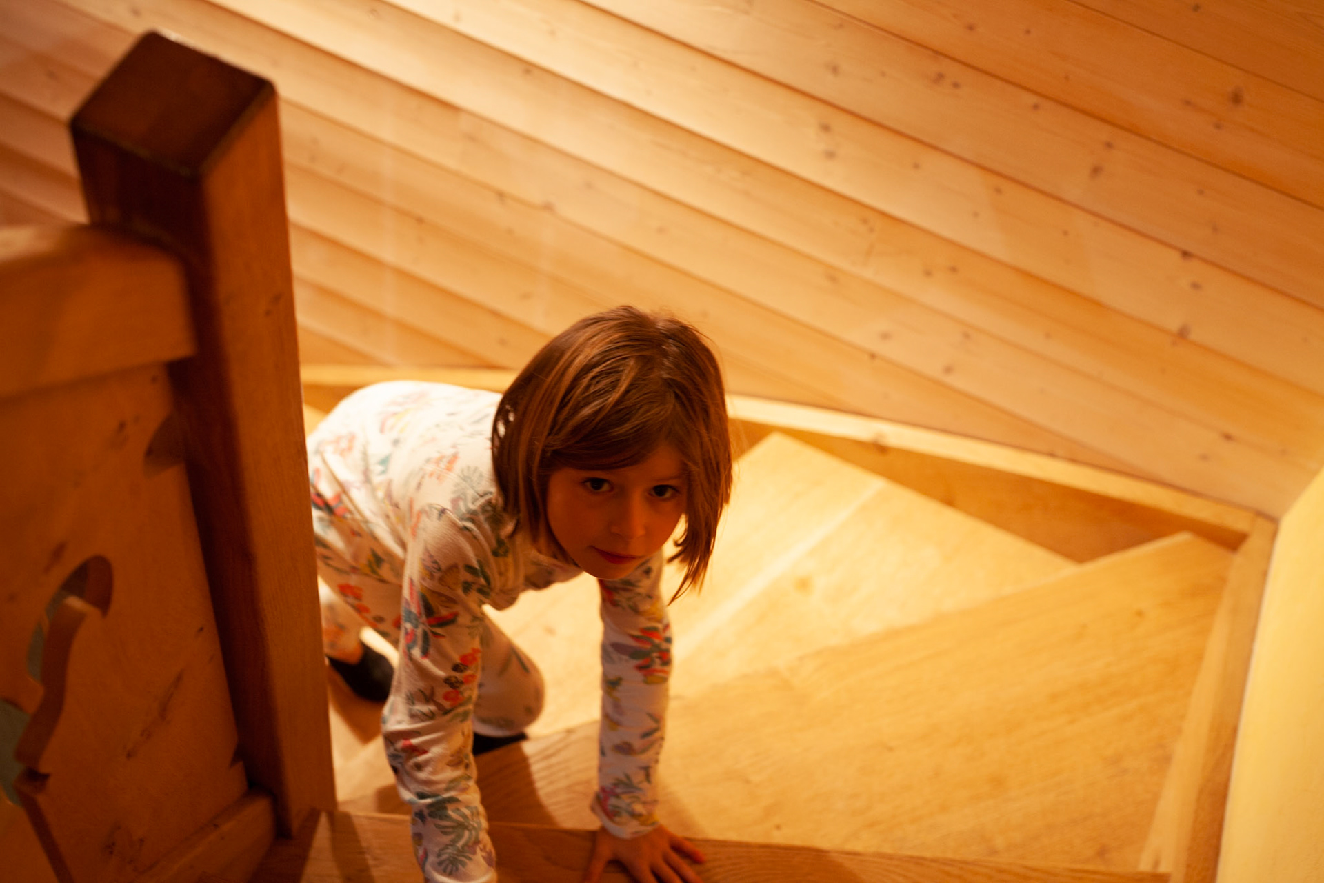 Nous sommes dans les Vosges avec les Galli. Le soir c'est l'excitation dans la grande maison. Les enfants courent, se cachent, crient, rient, pleurent.