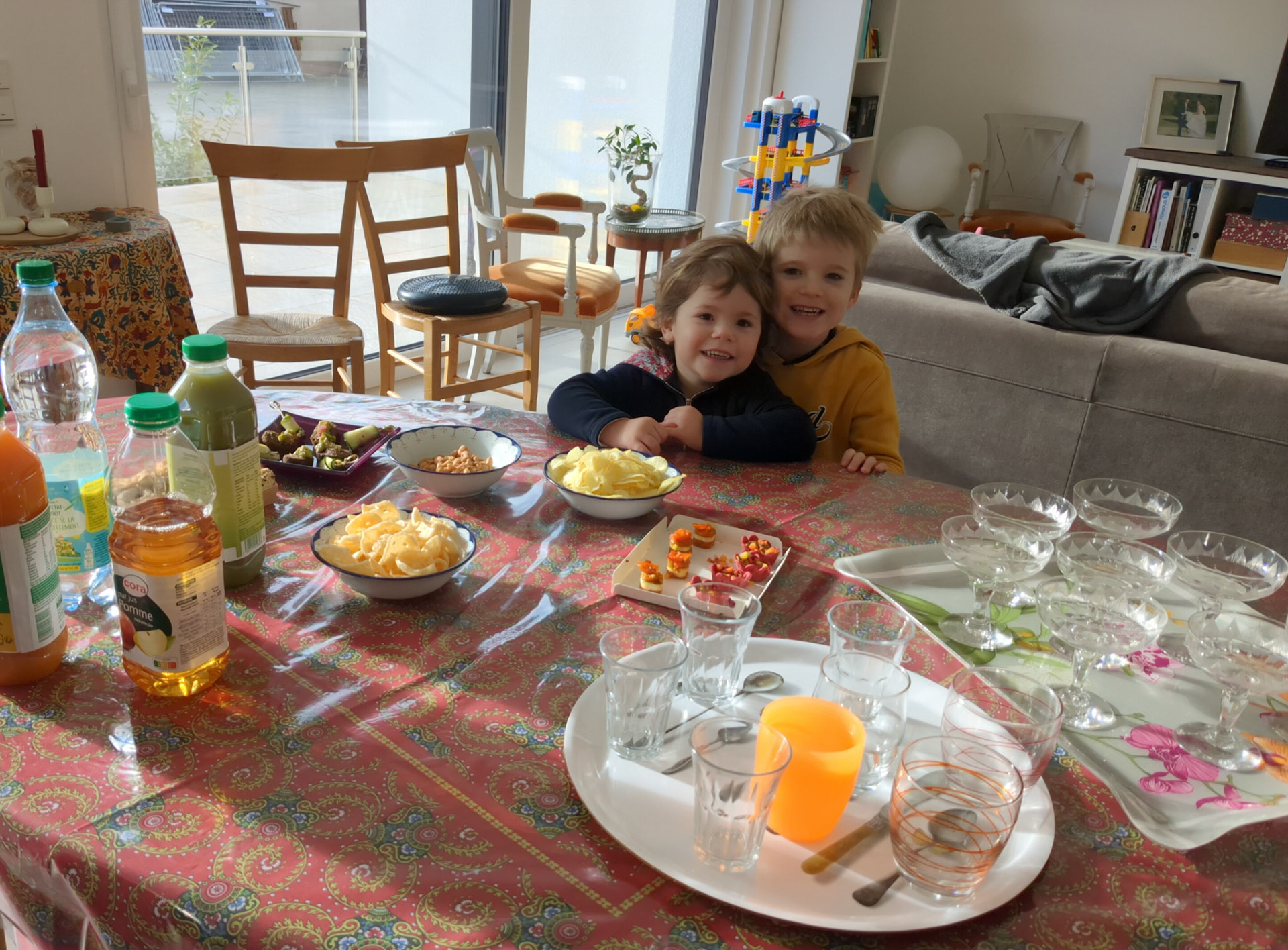 pot avec les voisins