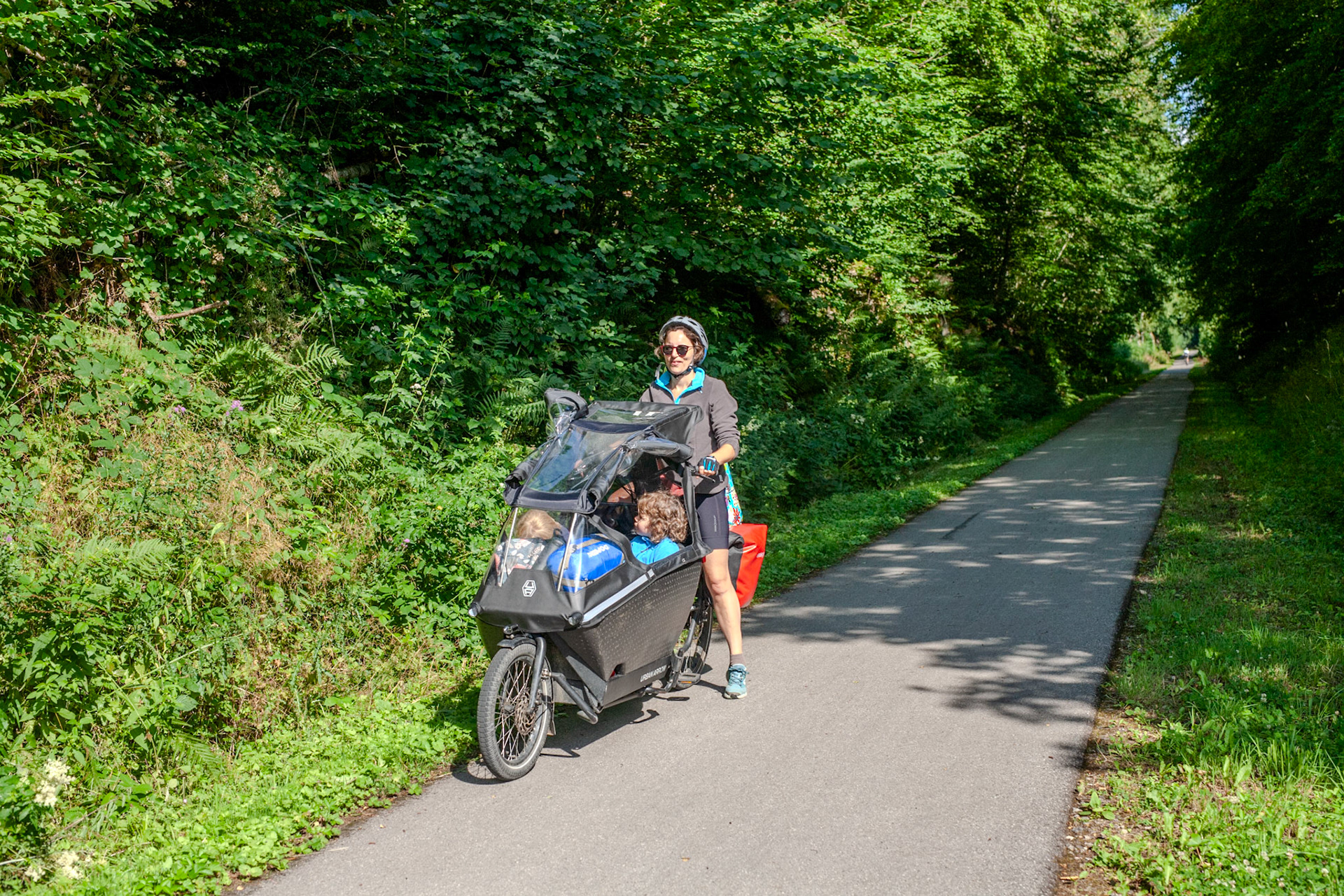 La journée vélo la plus facile, sur une ancienne voie ferrée en pente