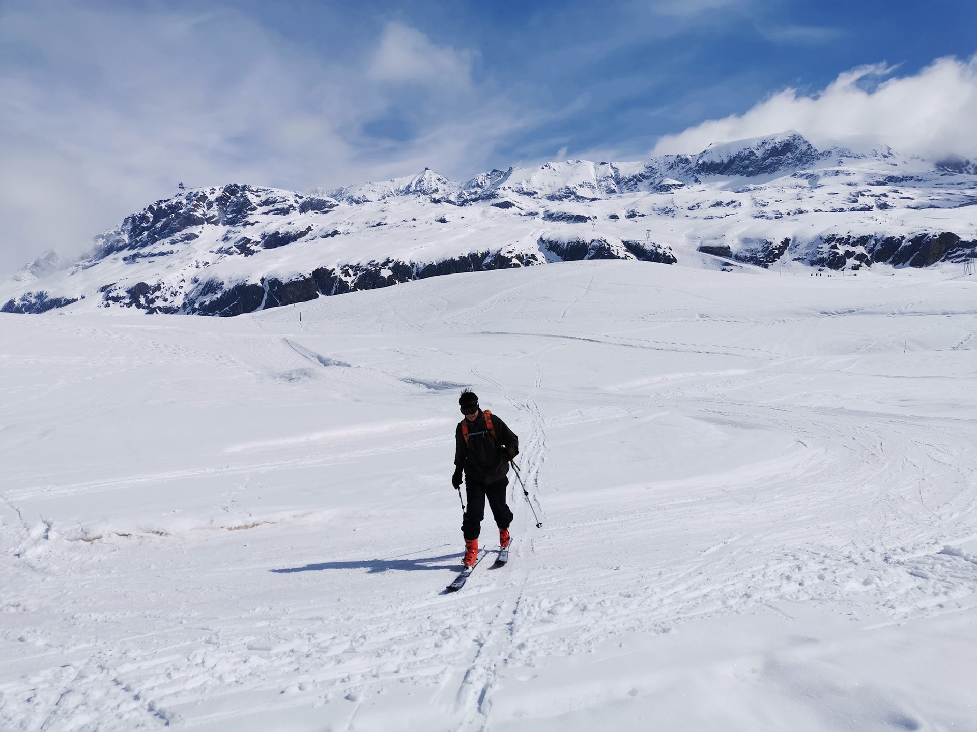 Plaines enneigées de l'alpe d'huez