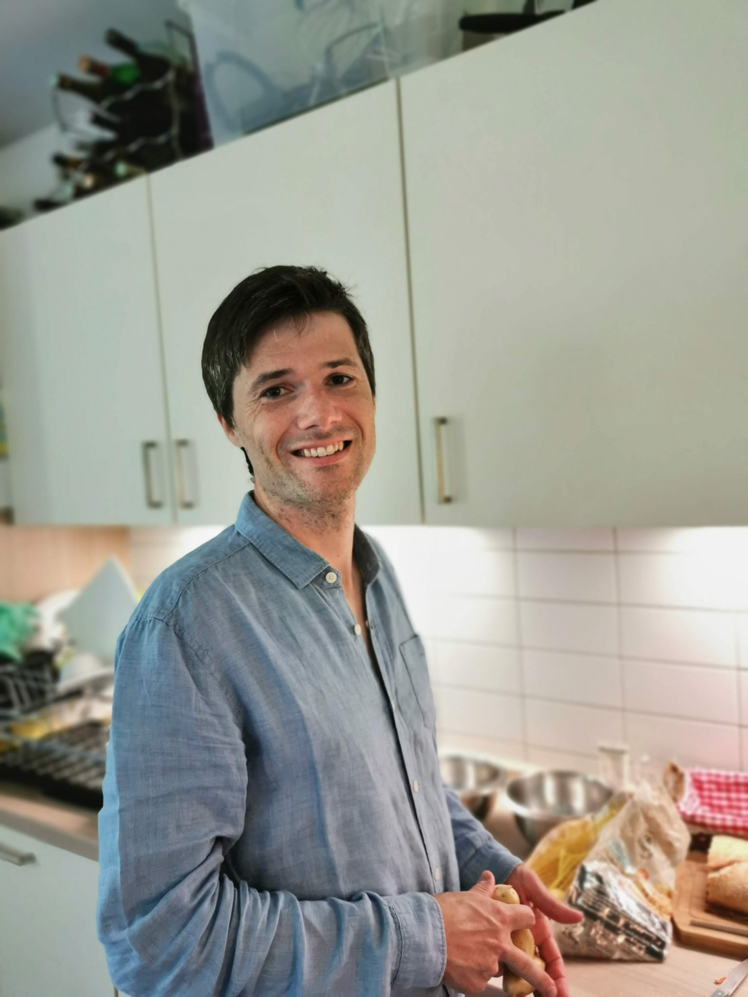 Je suis content de voir mes parents et tout le monde si heureux