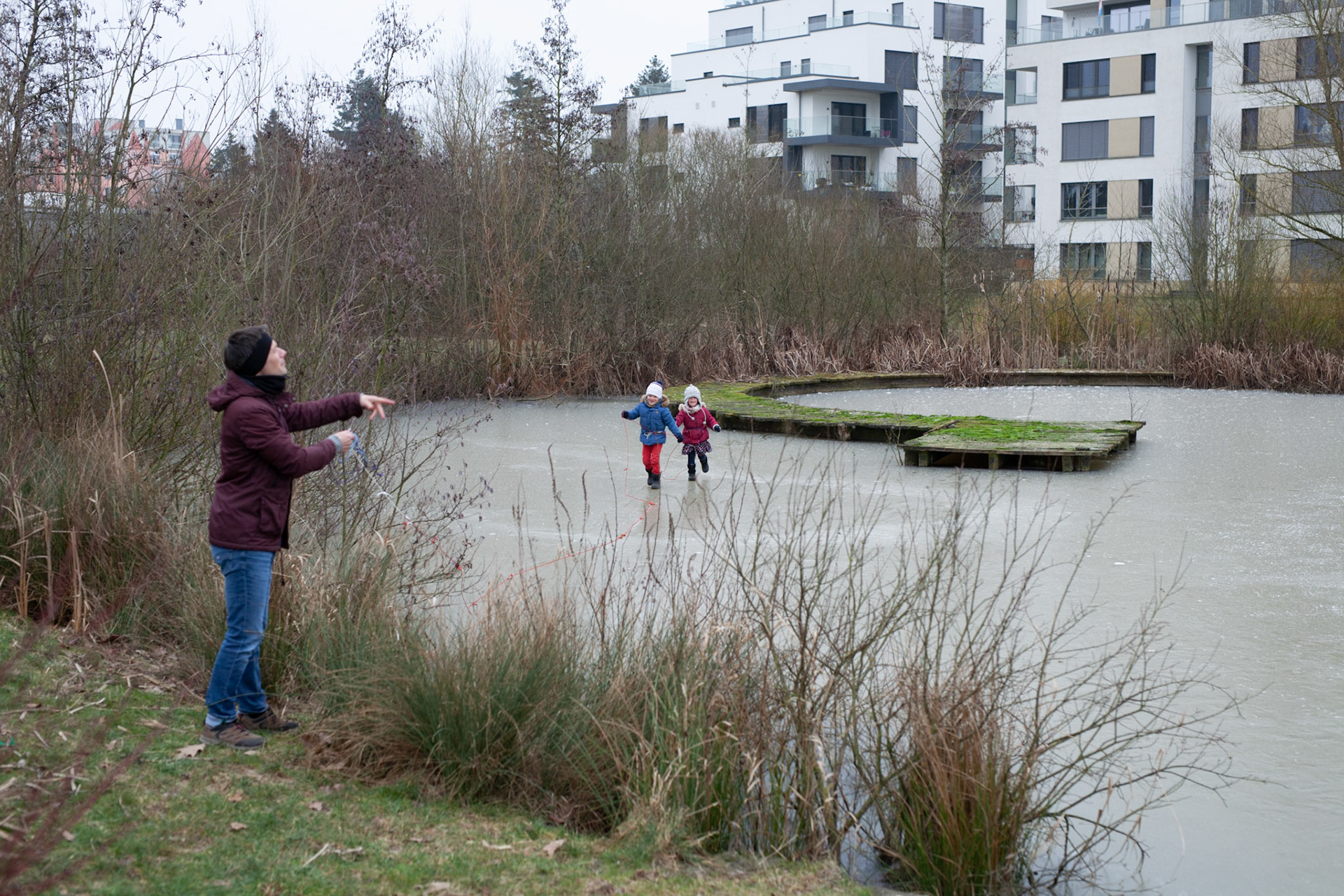 J'encorde les enfants par sécurité