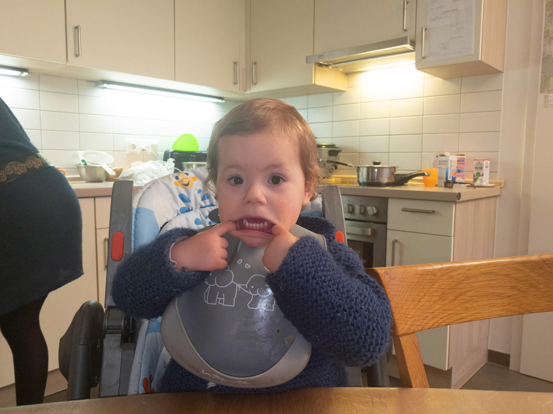 La premier grimace de Zelie