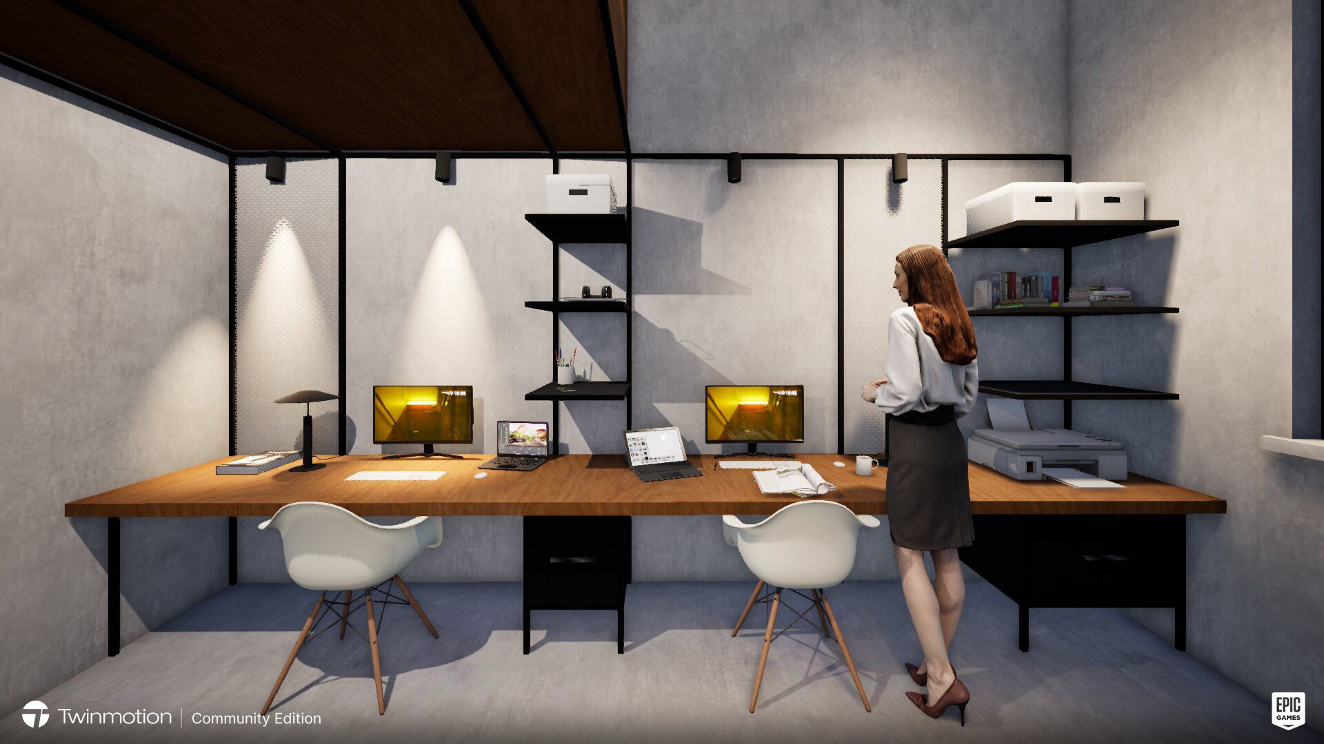 Front of the bureau