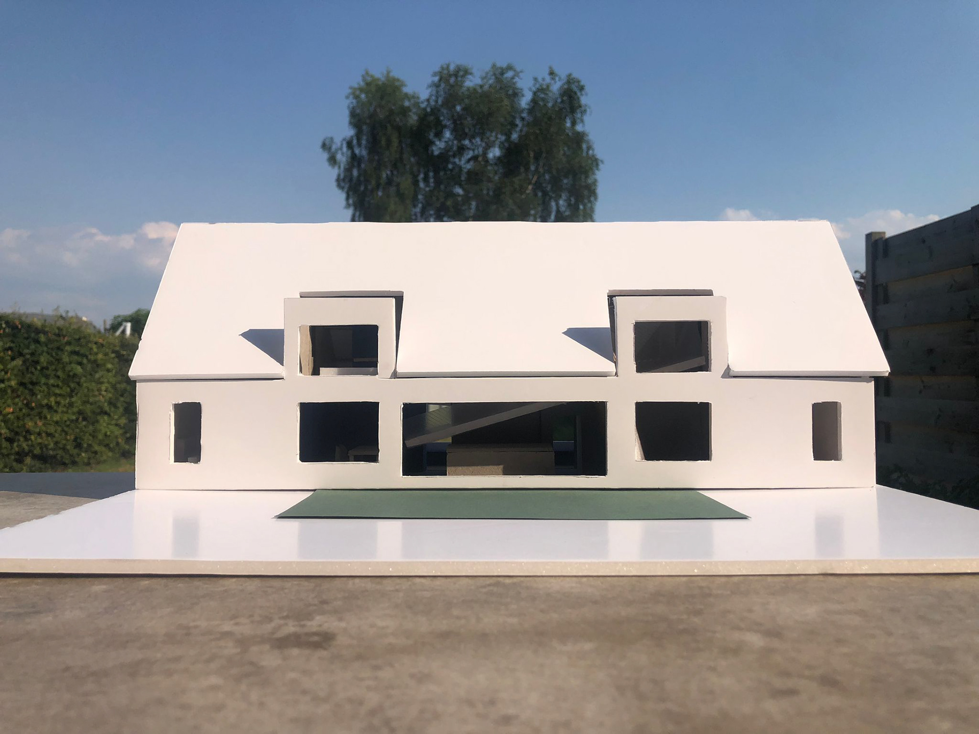 The back of the house
