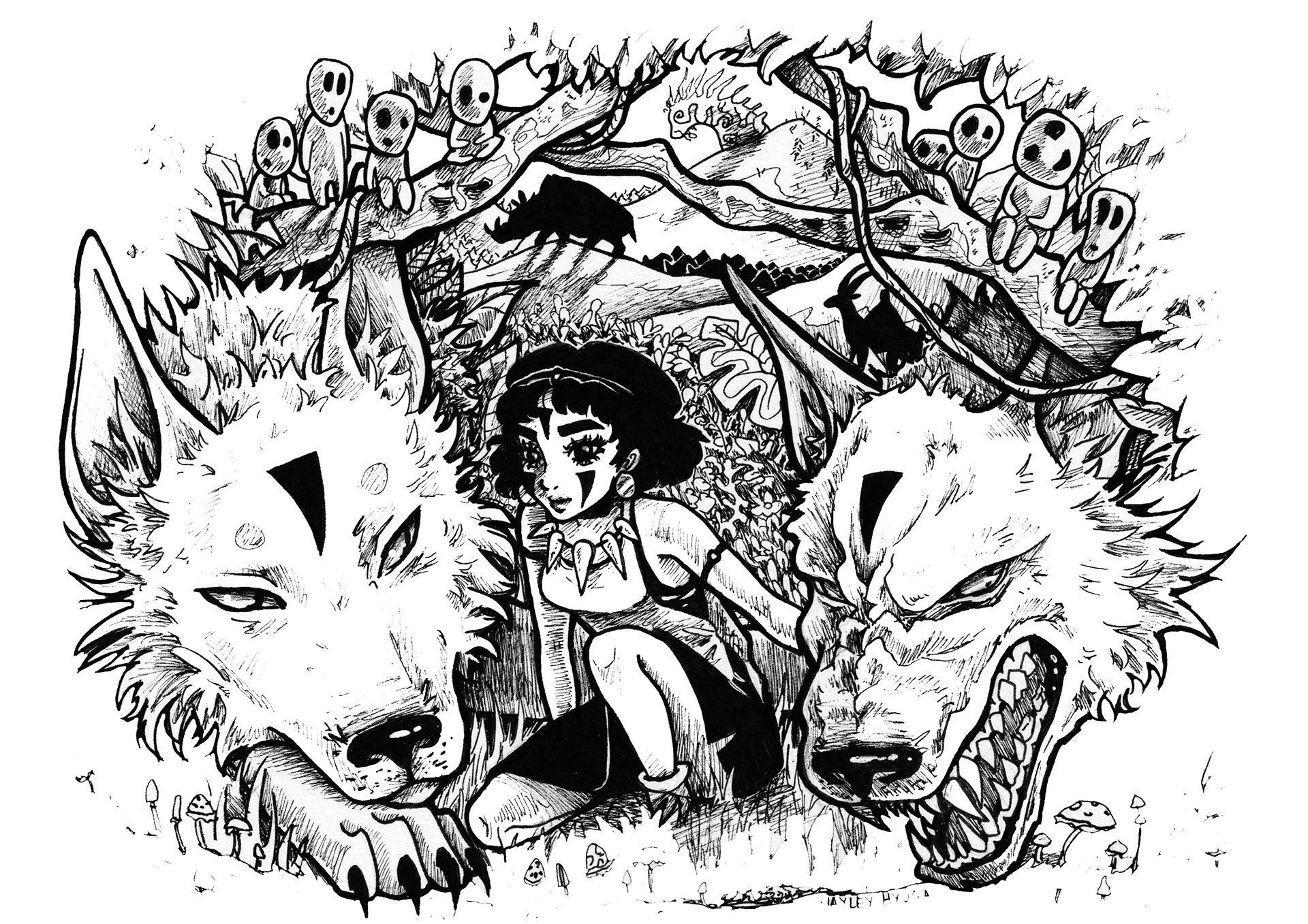 Princess Mononoke fanart (I do not claim to own this character)