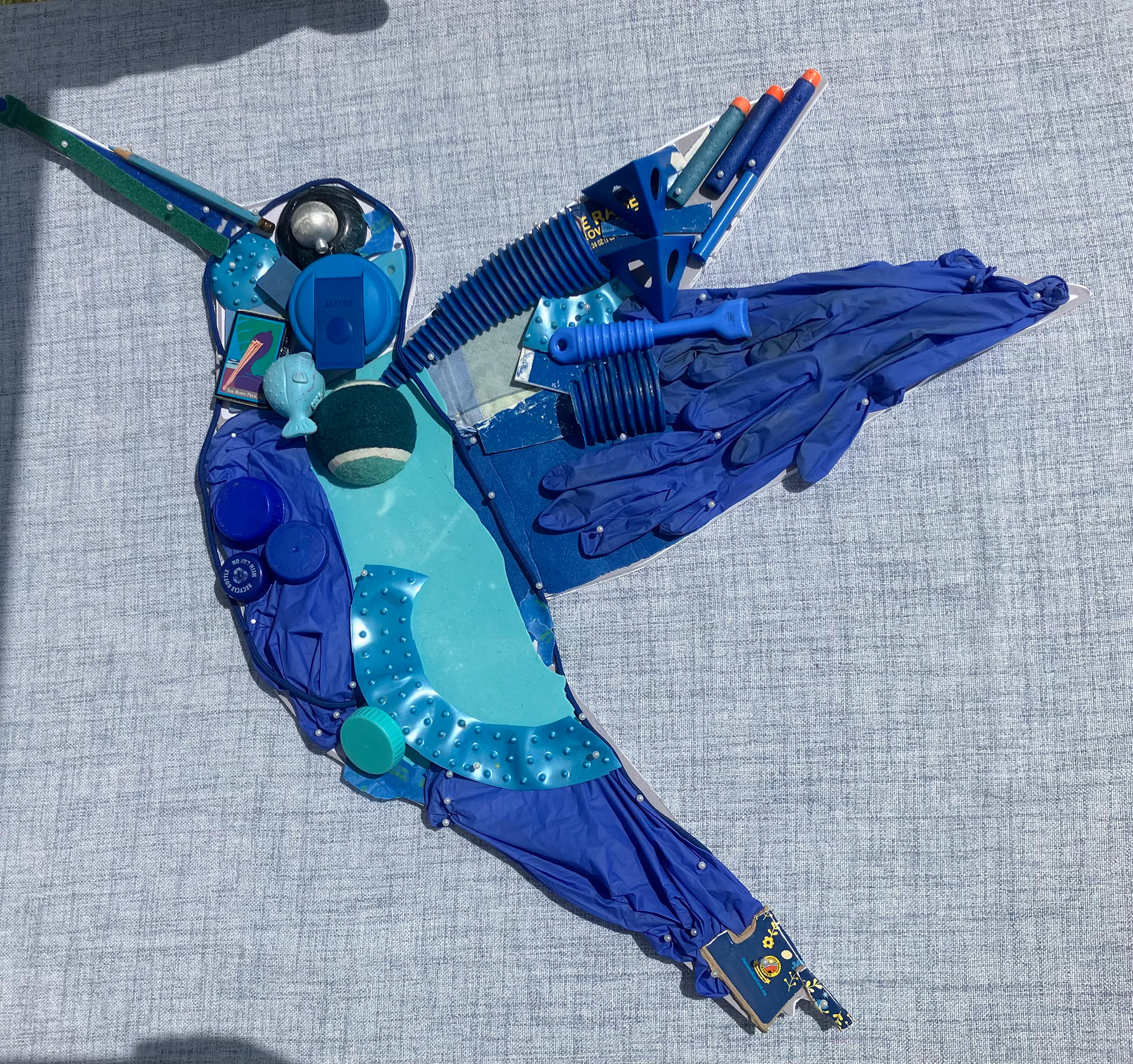 Hummingbird in blue by Cory Babos