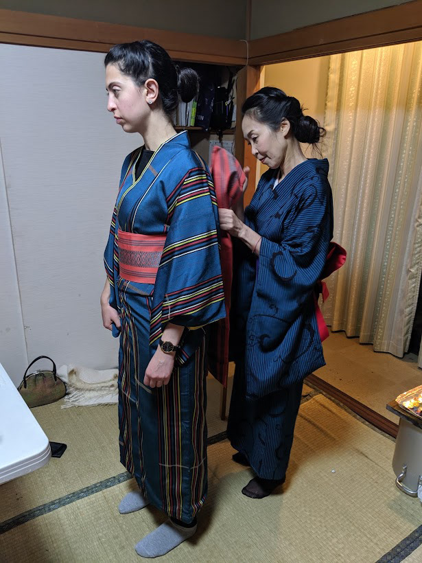 We were lucky to befriend Setsu San. She has her own Kimono shop. Check out Karakusa Kimono in Kyoto