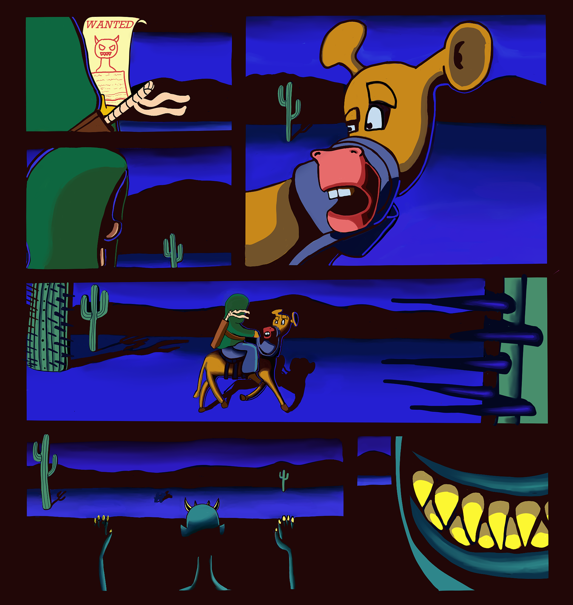 Oska Storyline Page 1, Digital, Clip Studio Paint, 2026
