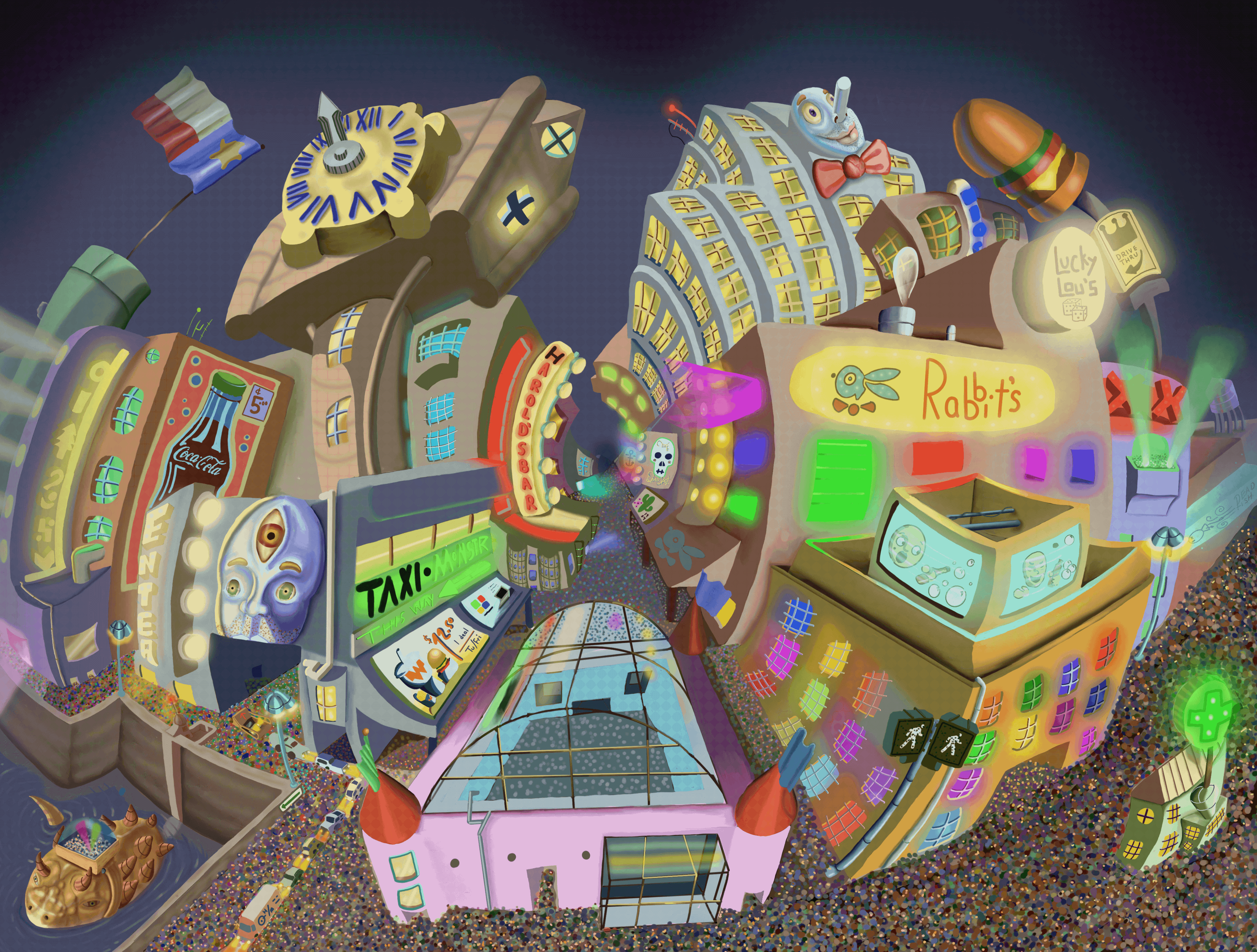 Small Town, 2D Work, 2023