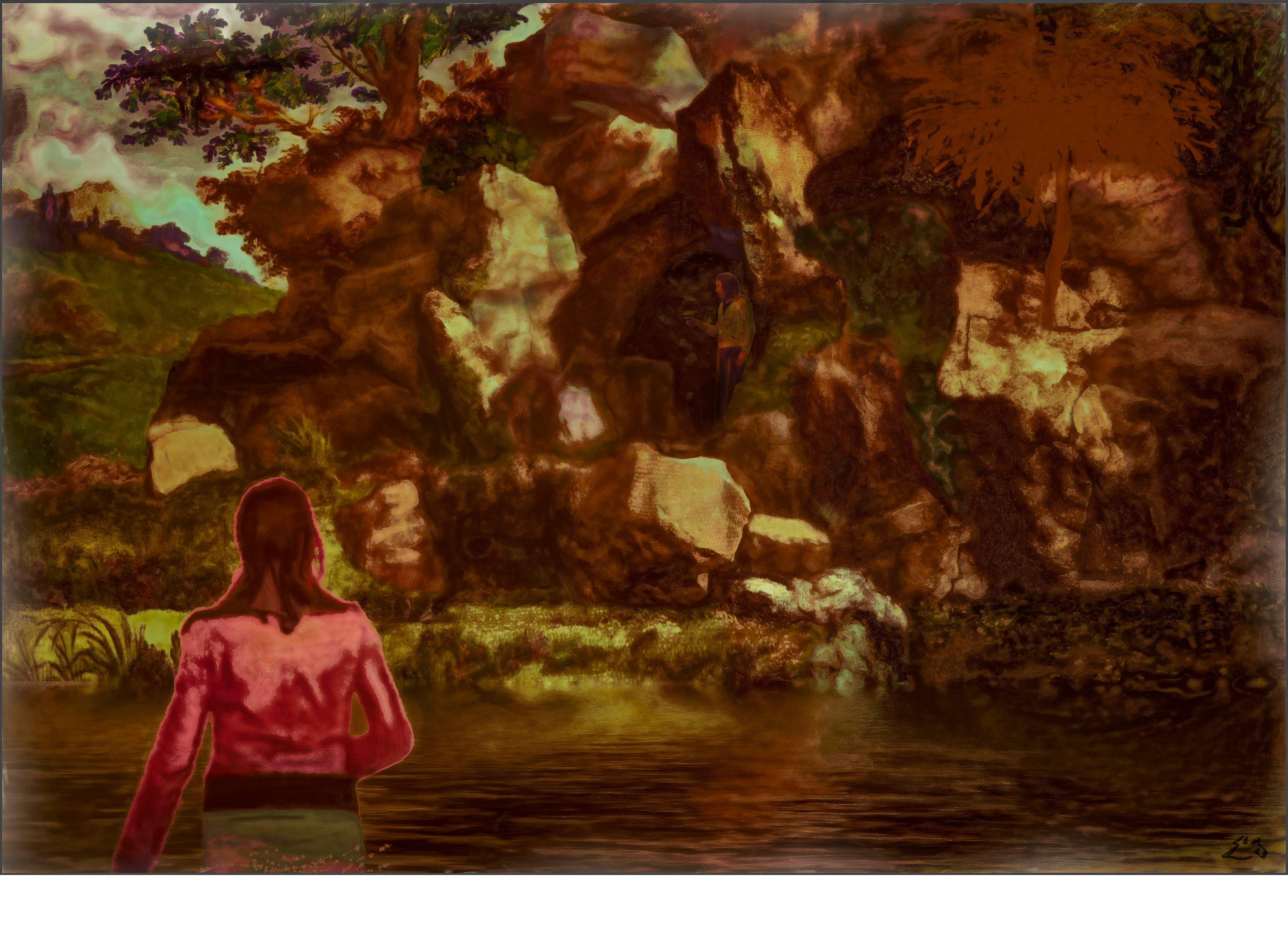 " La visite à l'ermite "   2014