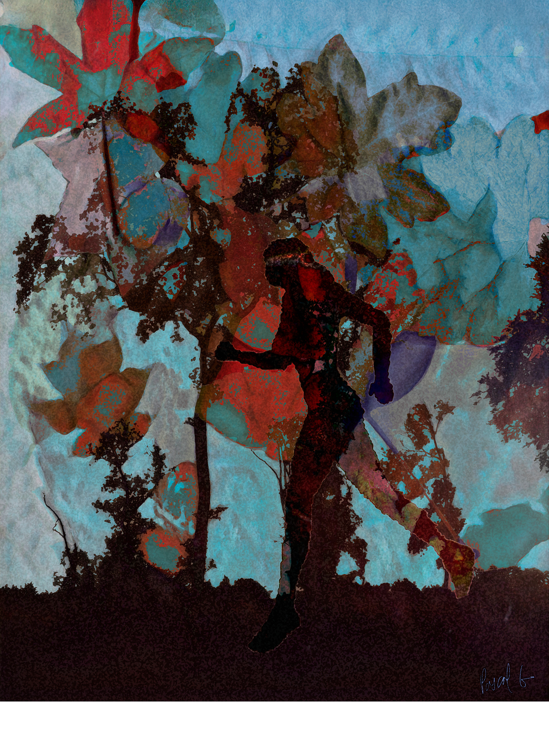 " Course de nuit sur bouquet d'automne " Pour Margarida F.  2025