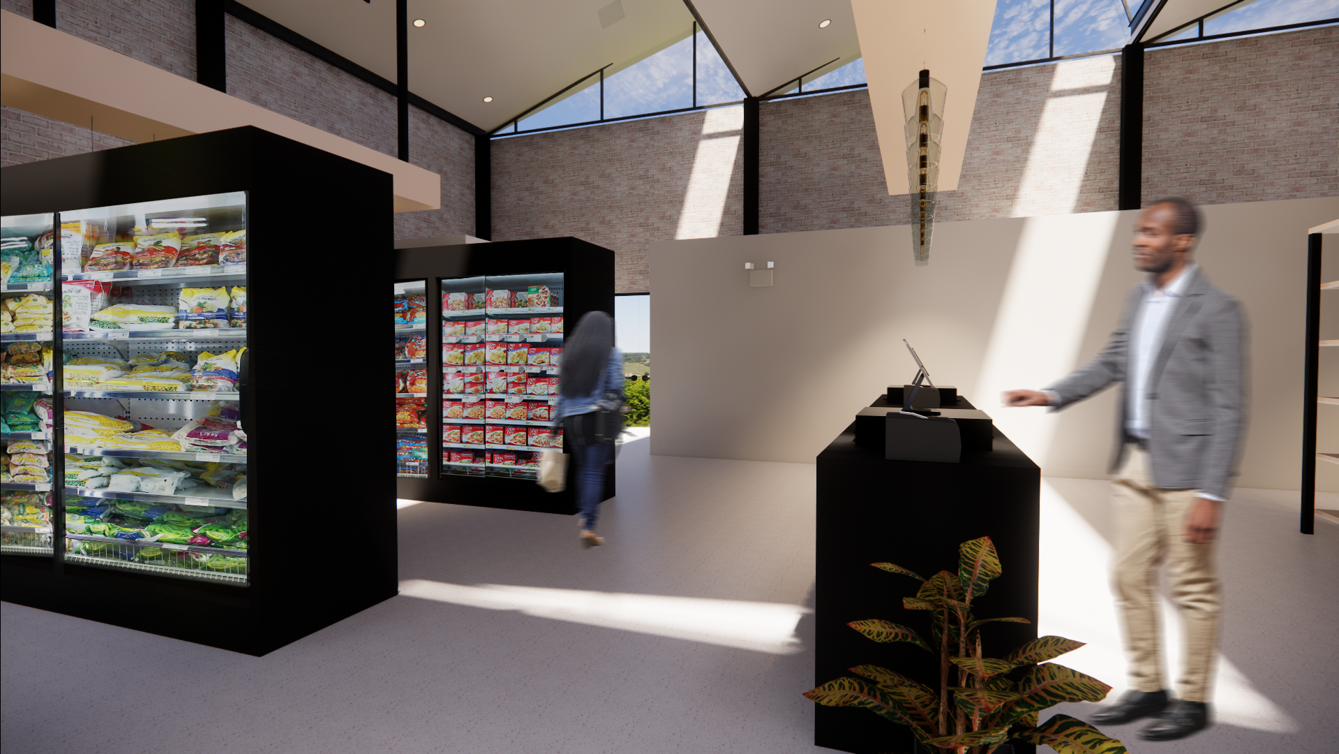 CO-OP CHECK OUT + FREEZER AREA