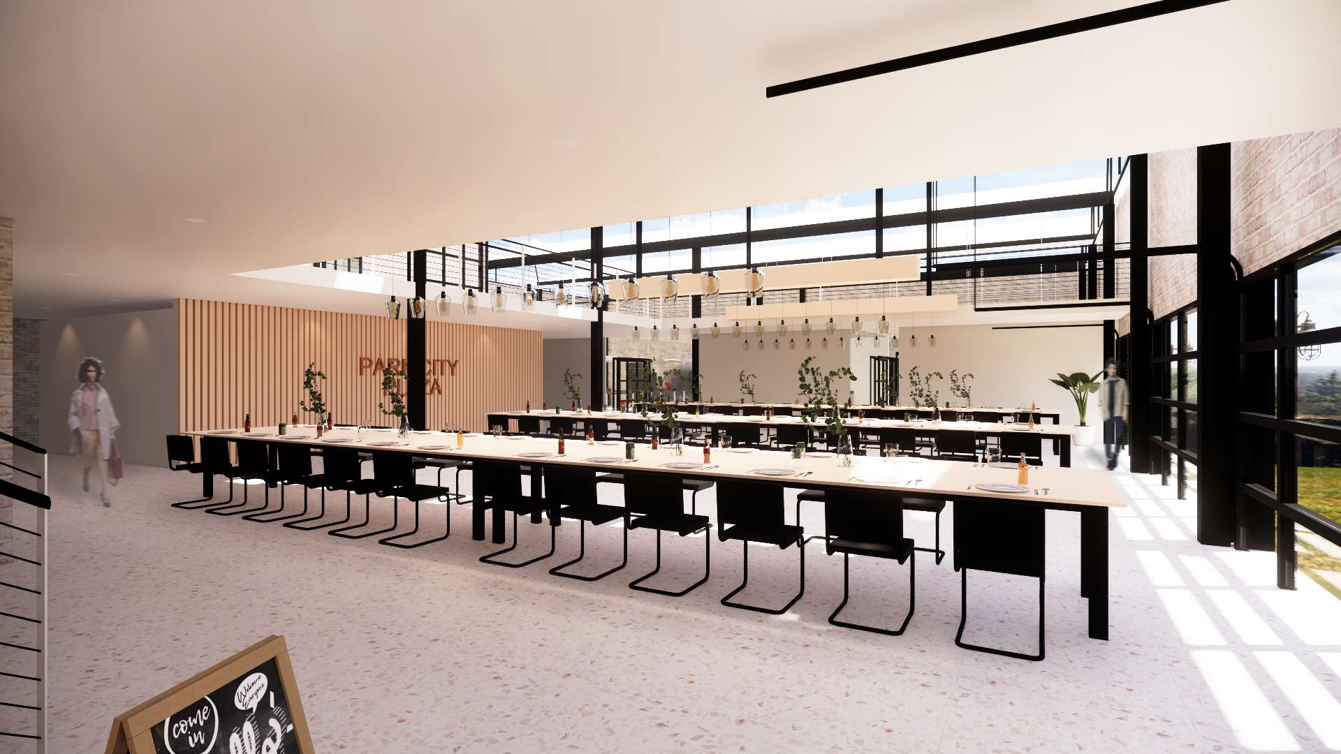 CULINARY SCHOOL 1ST FLOOR DINING AREA FROM ENTRANCE
