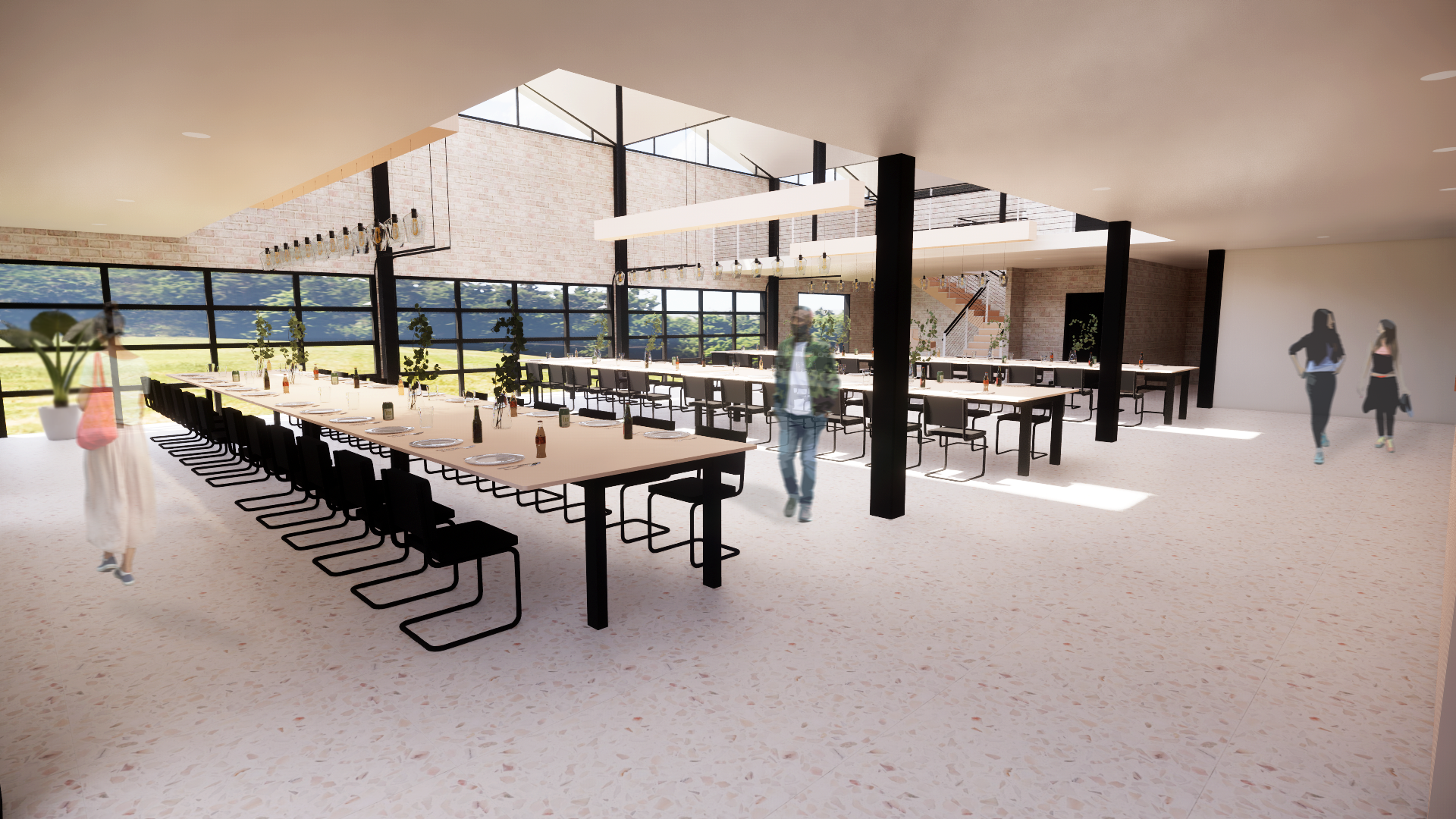 CULINARY SCHOOL 1ST FLOOR COMMUNAL TABLES