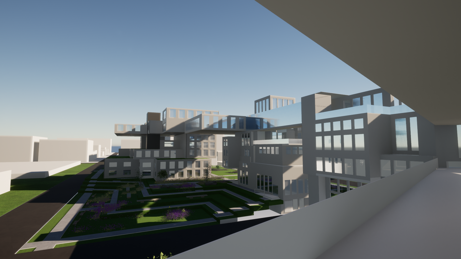NORTHH CAMPUS FROM BRIDGE