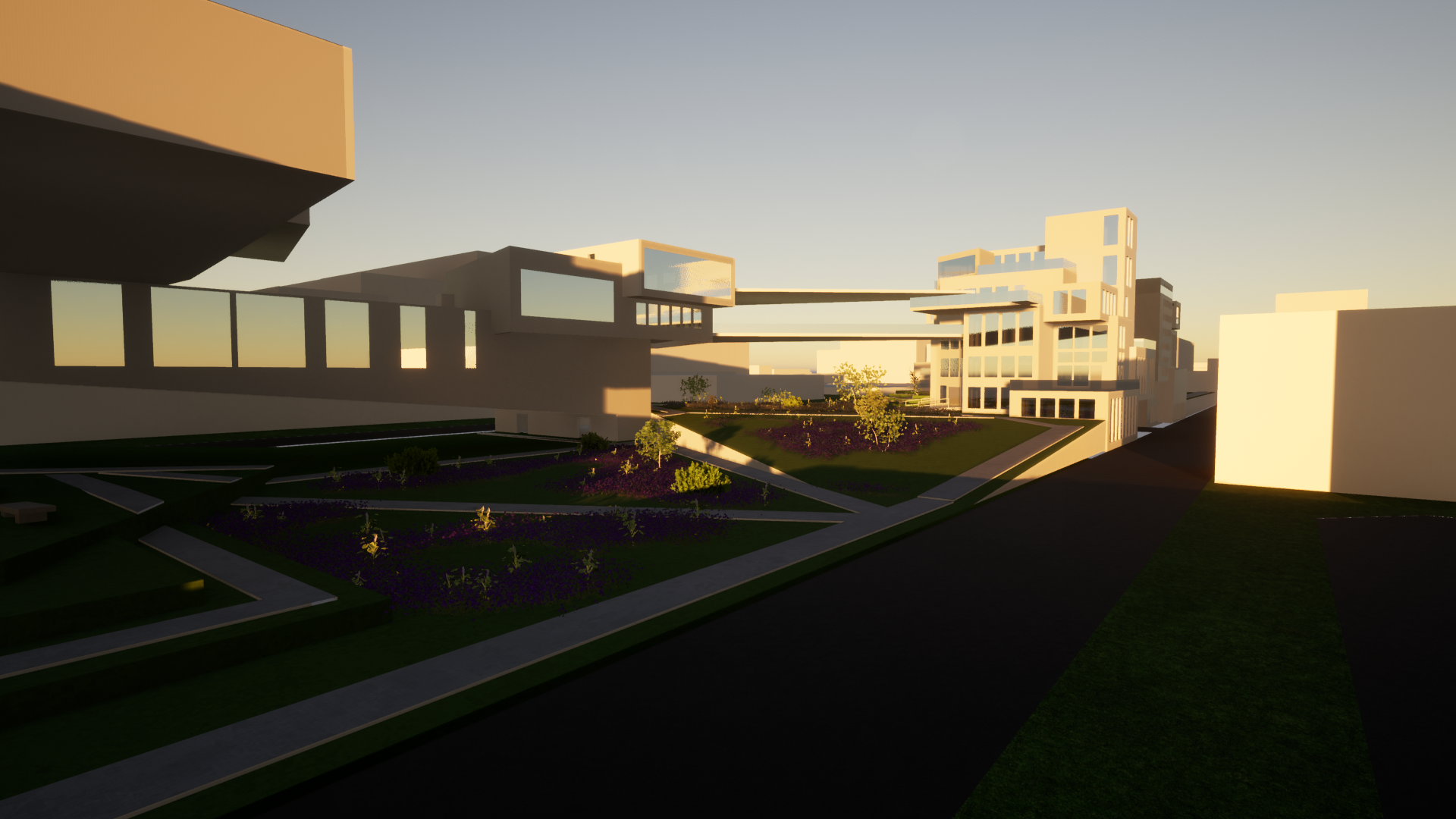 CAMPUS AT SUNSET