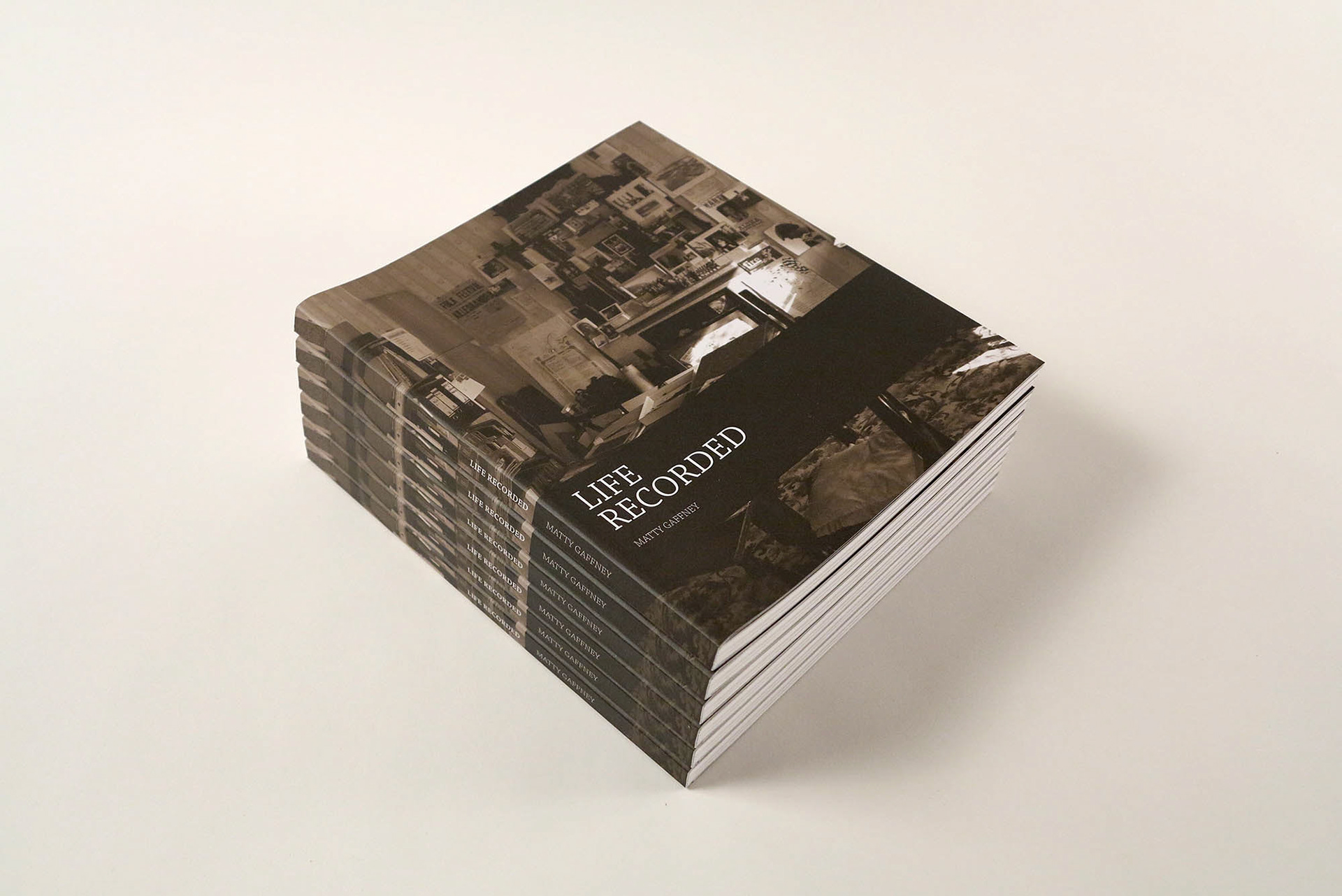 Matty Gaffney. Life Recorded Book Design 2010