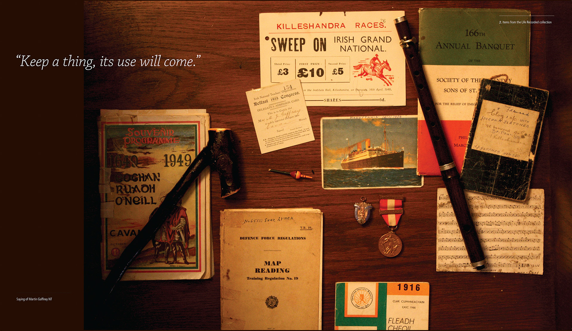 Matty Gaffney. Life Recorded Book Design 2010