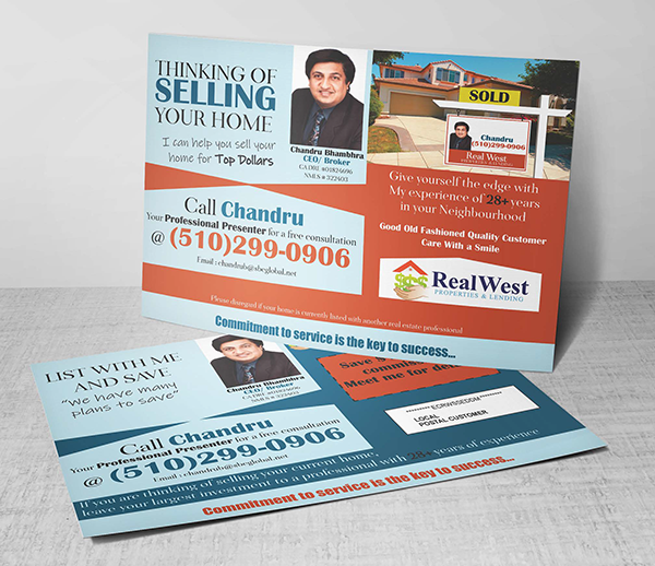 Real Estate Postcard Design 