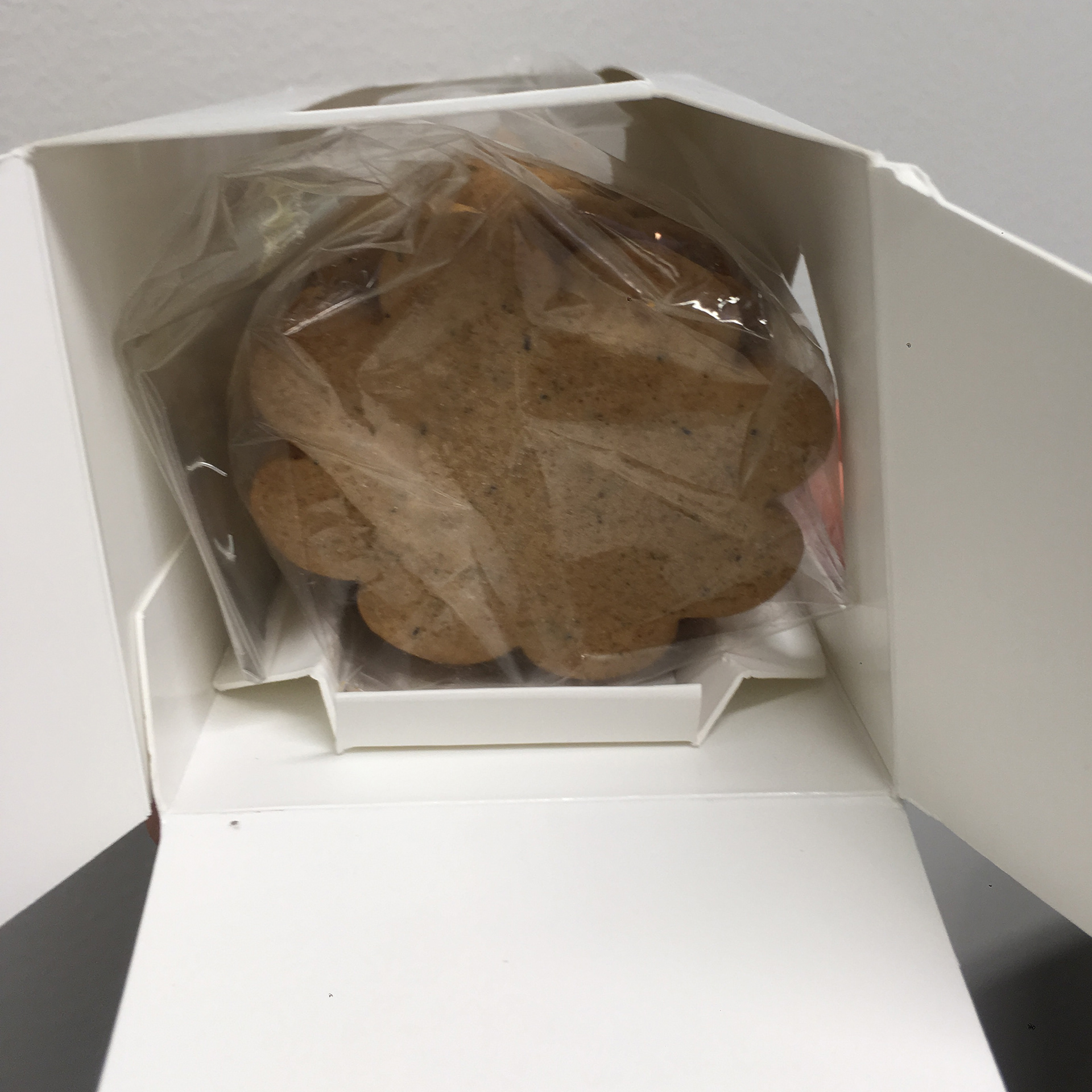 The same packaging design was intended to work for gingerbread as well